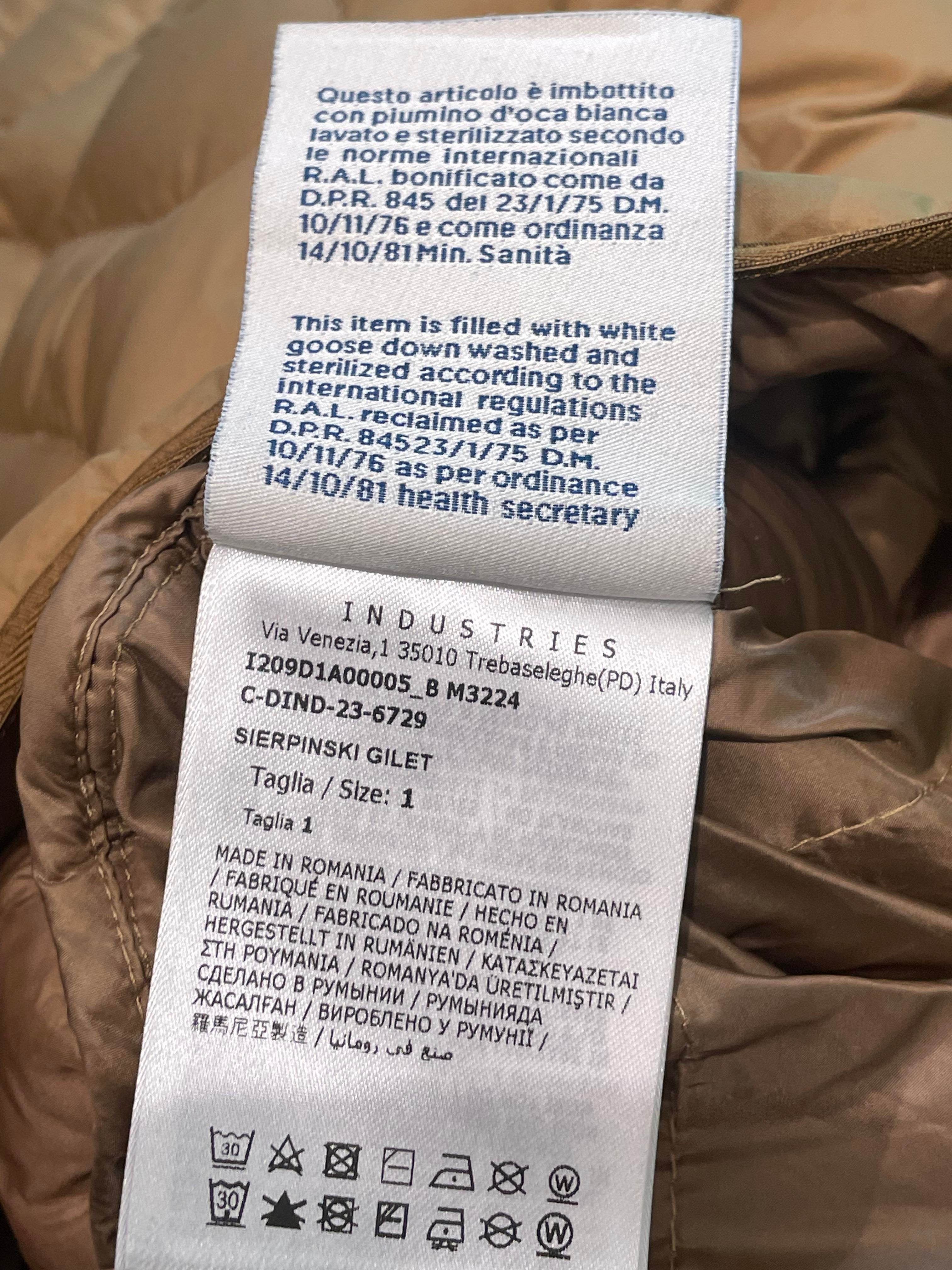 Moncler "Genius" Brown Puffer Vest