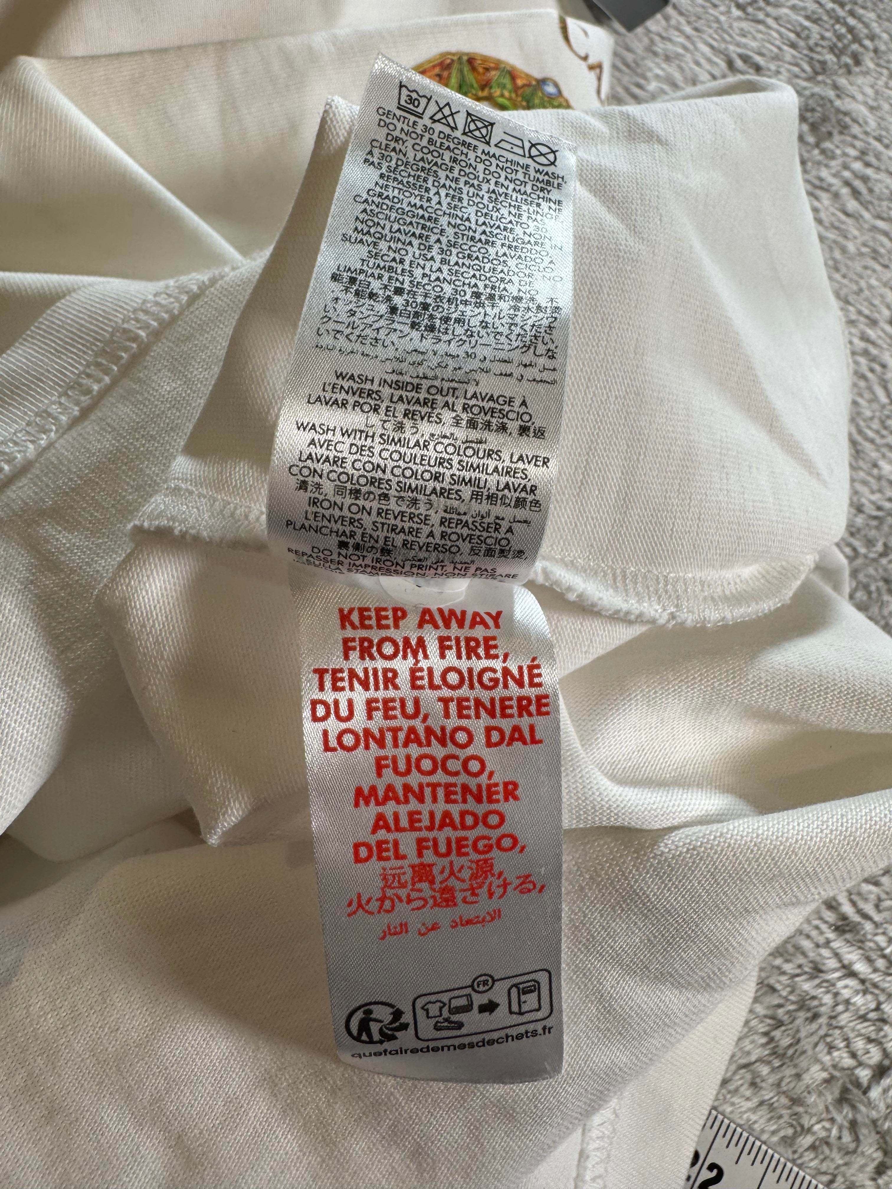 Casablanca Multi Crystal Tennis Club White Tee