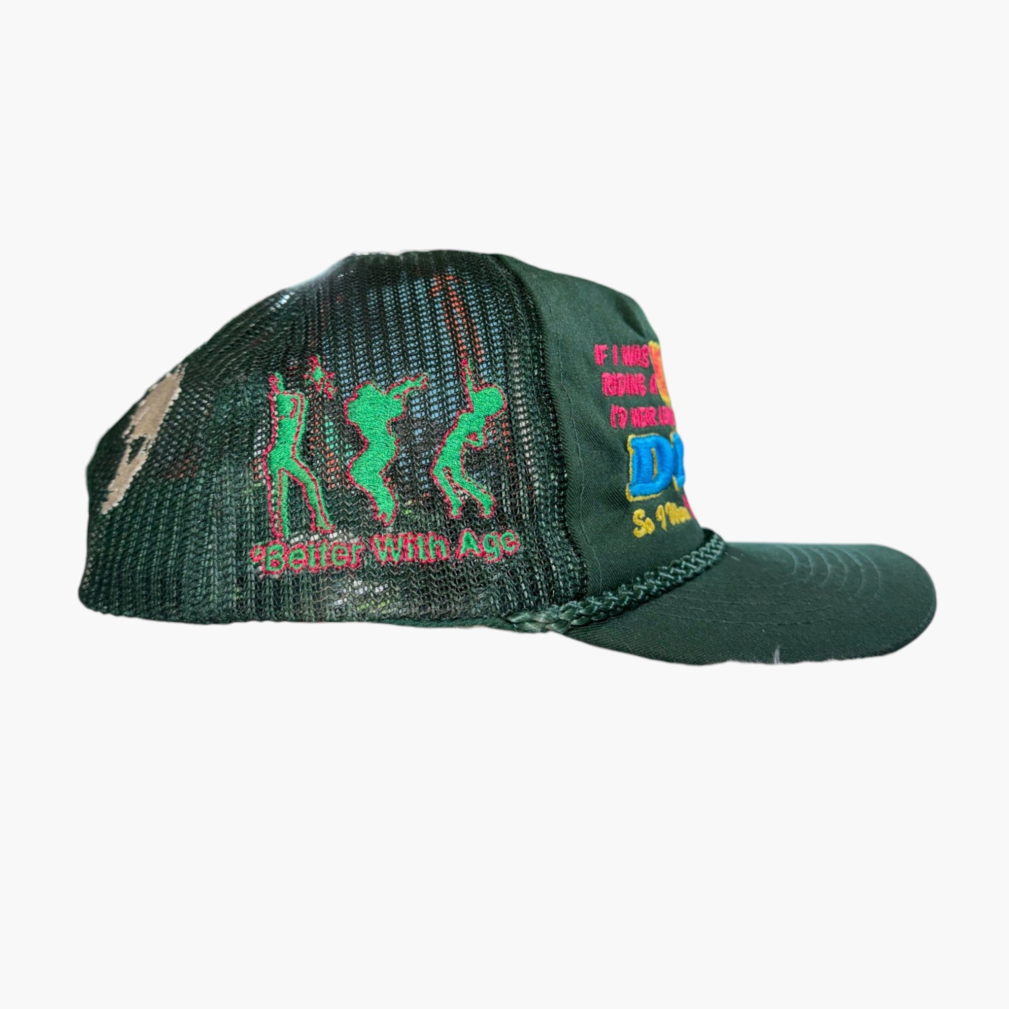 Better With Age Moto Disco Green Hat