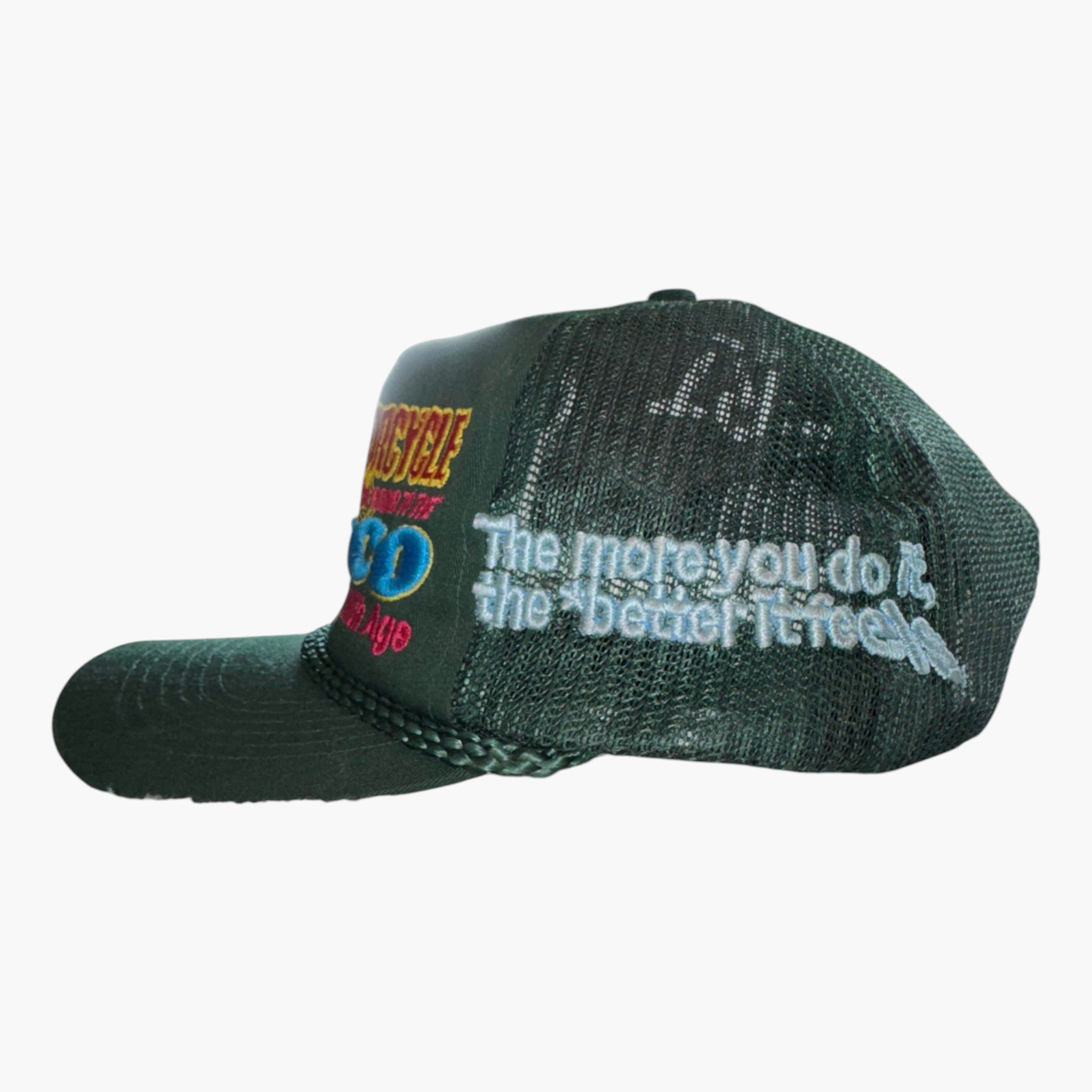 Better With Age Moto Disco Green Hat