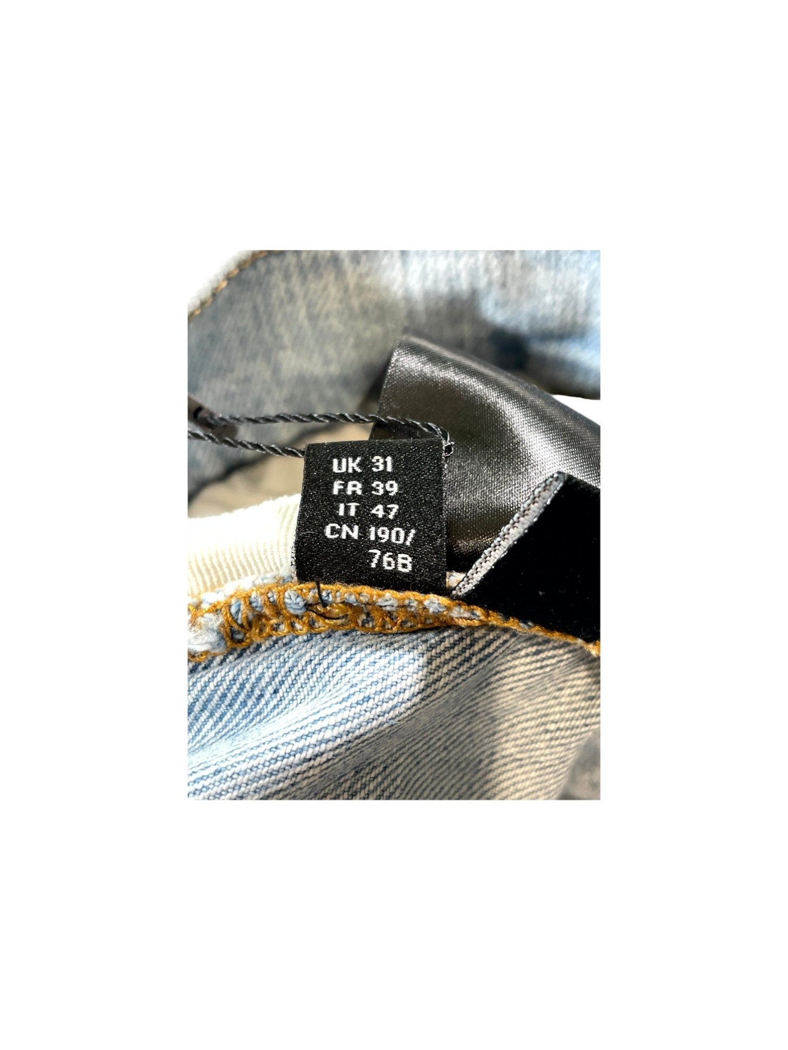 Amiri "MX1 Paisley Patch" Light Wash Jeans