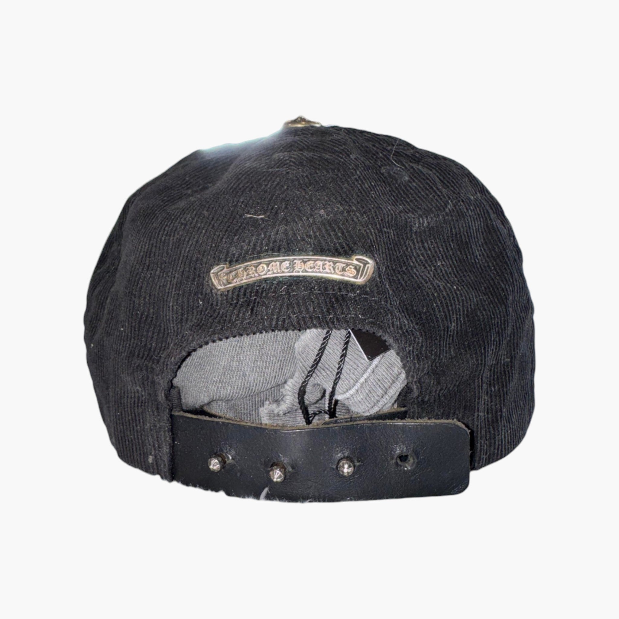 Chrome Hearts Corduroy Vine Dagger Black Hat