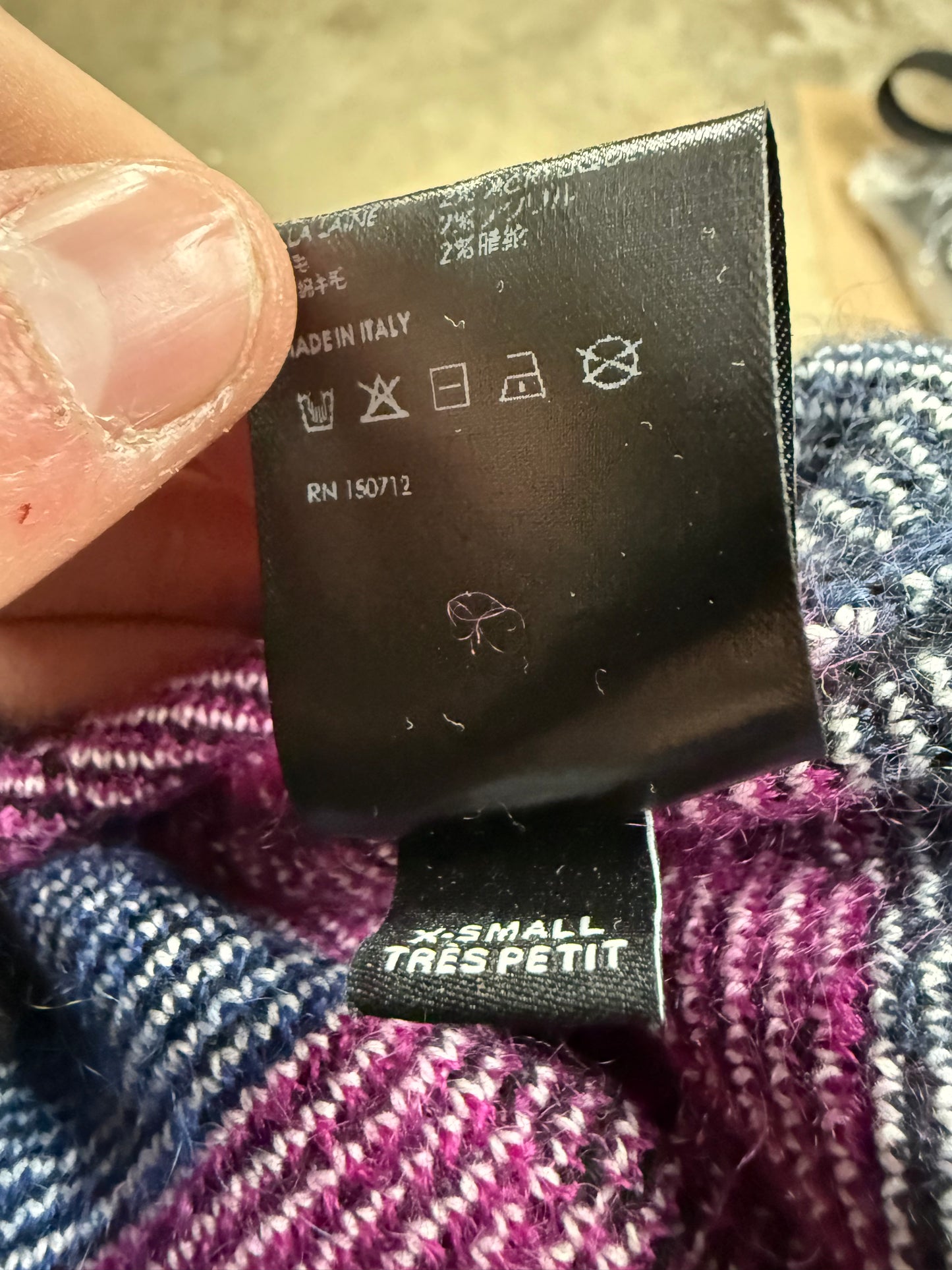 Amiri Mohair Sweater Multi Used XS