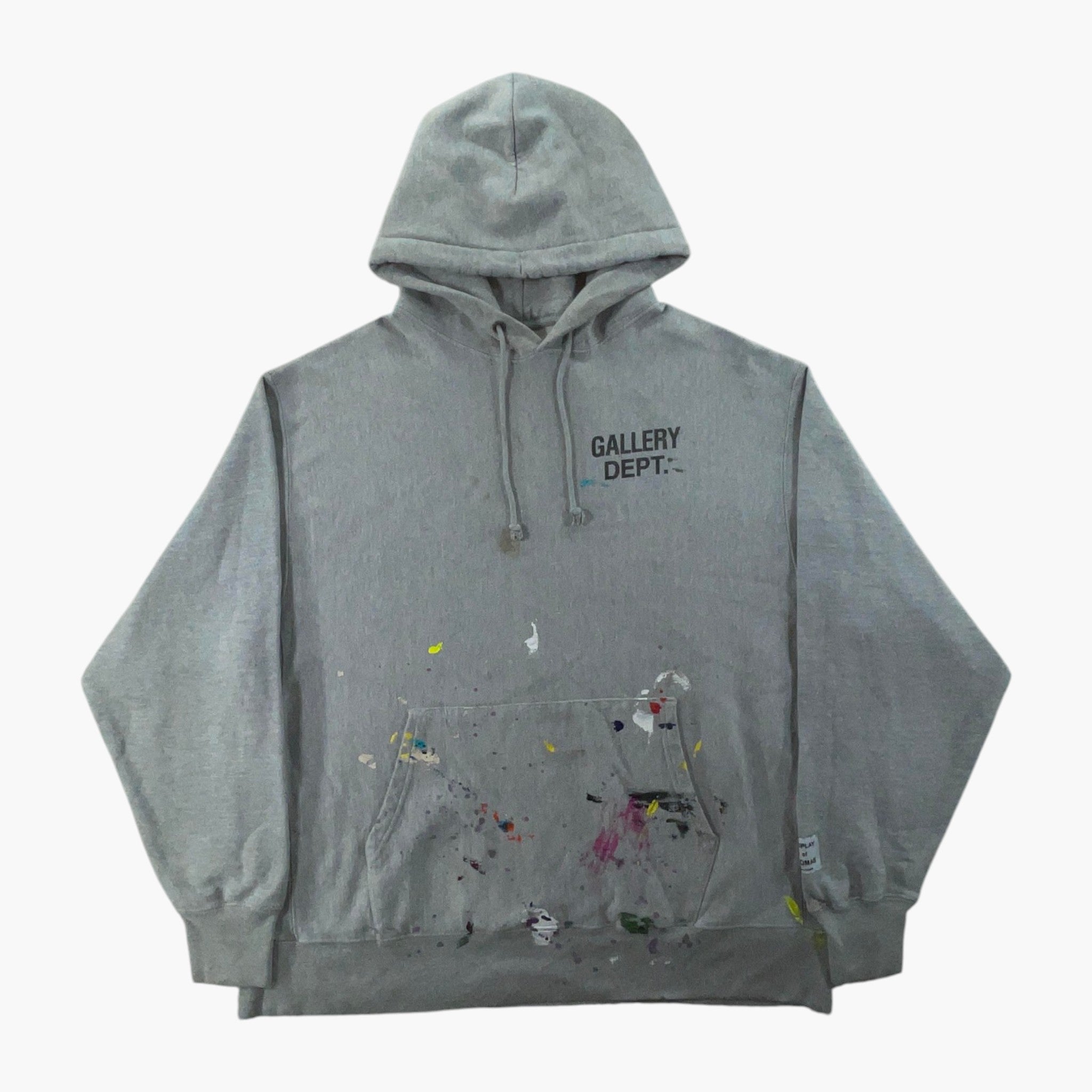Gallery Dept. Paint Splatter Grey Hoodie