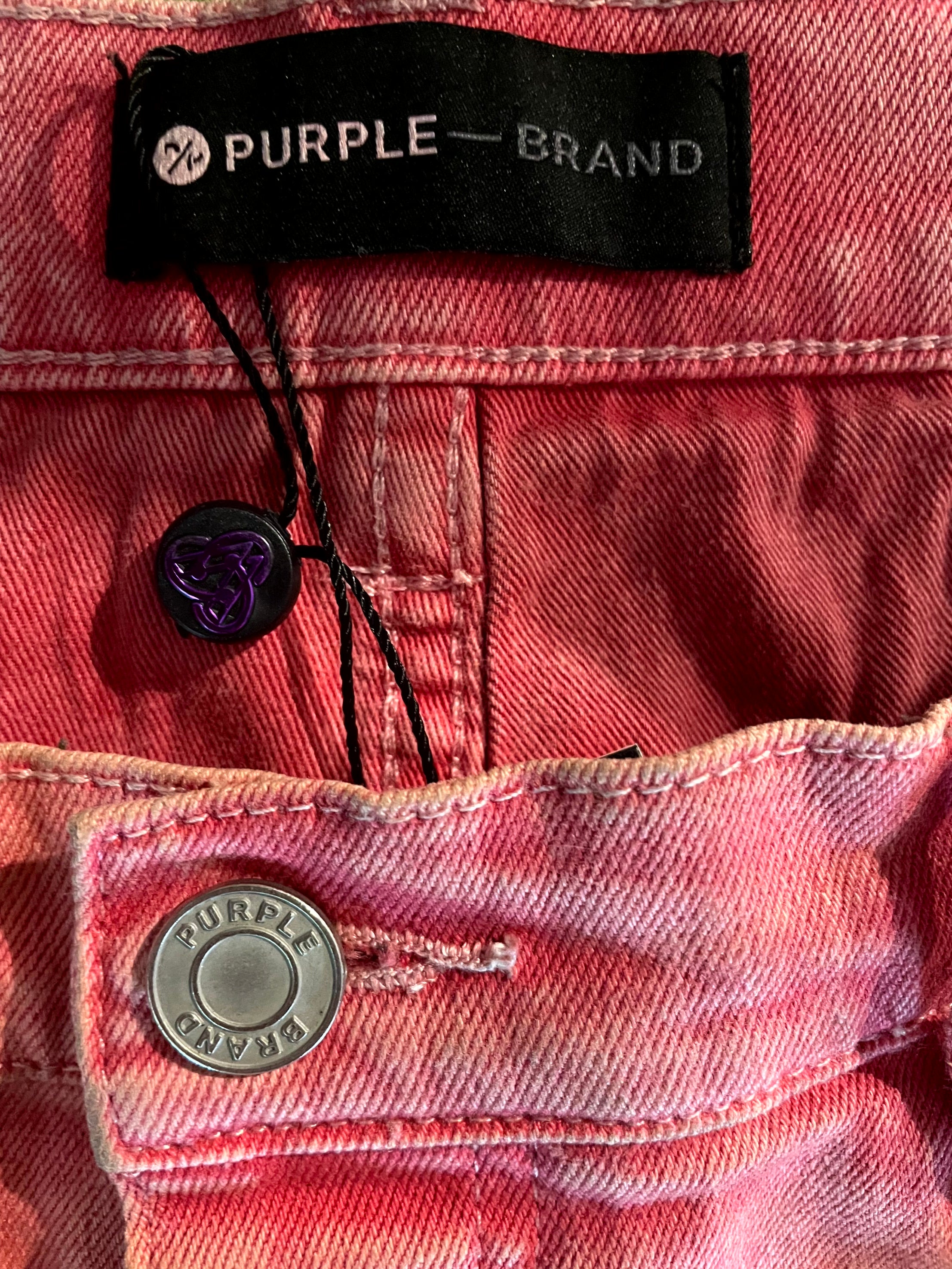 Purple Brand Plain Red Wash Jeans