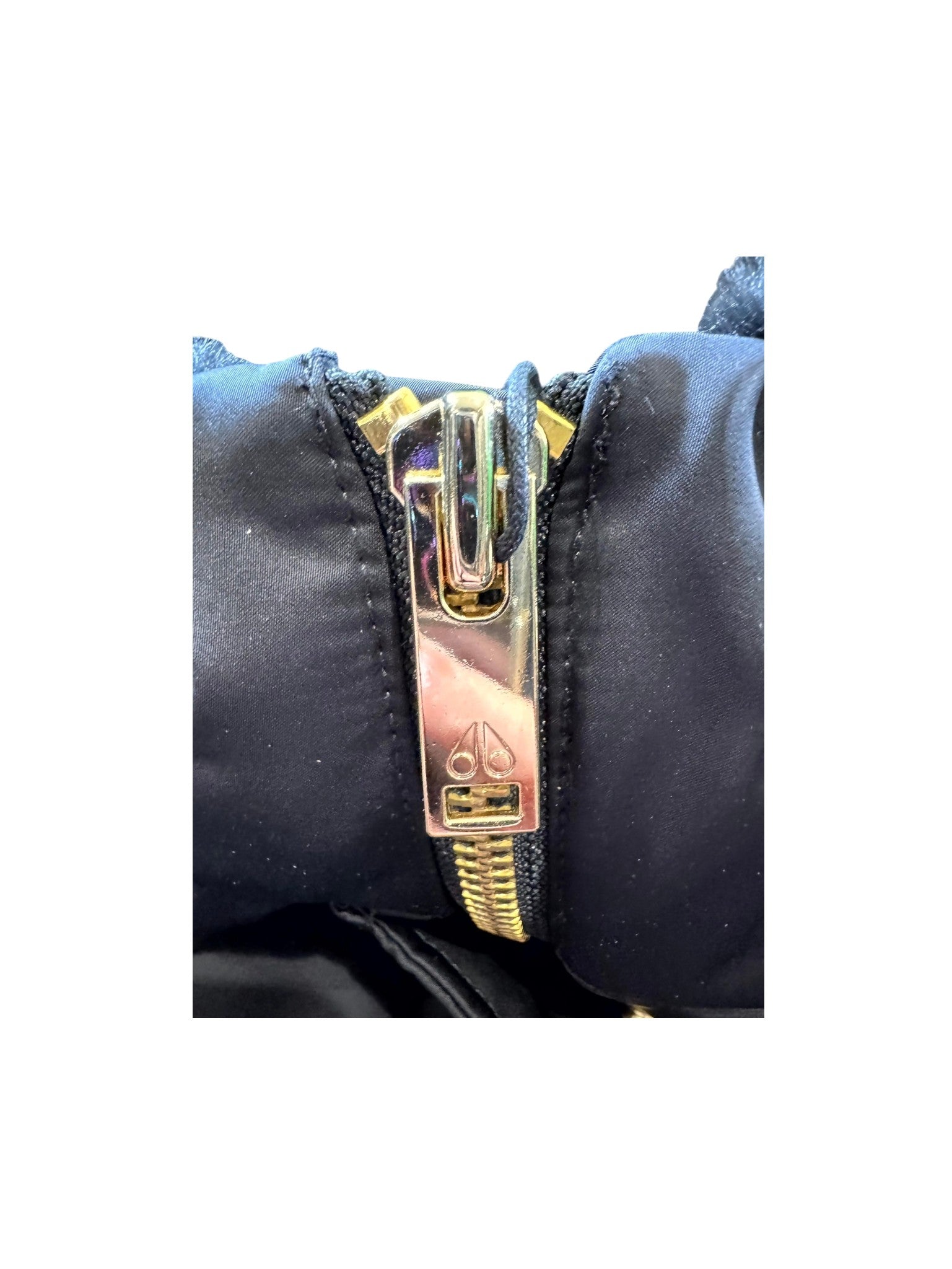 Moose Knuckles "Sterling St Parka" (Women's) Black & Gold Jacket