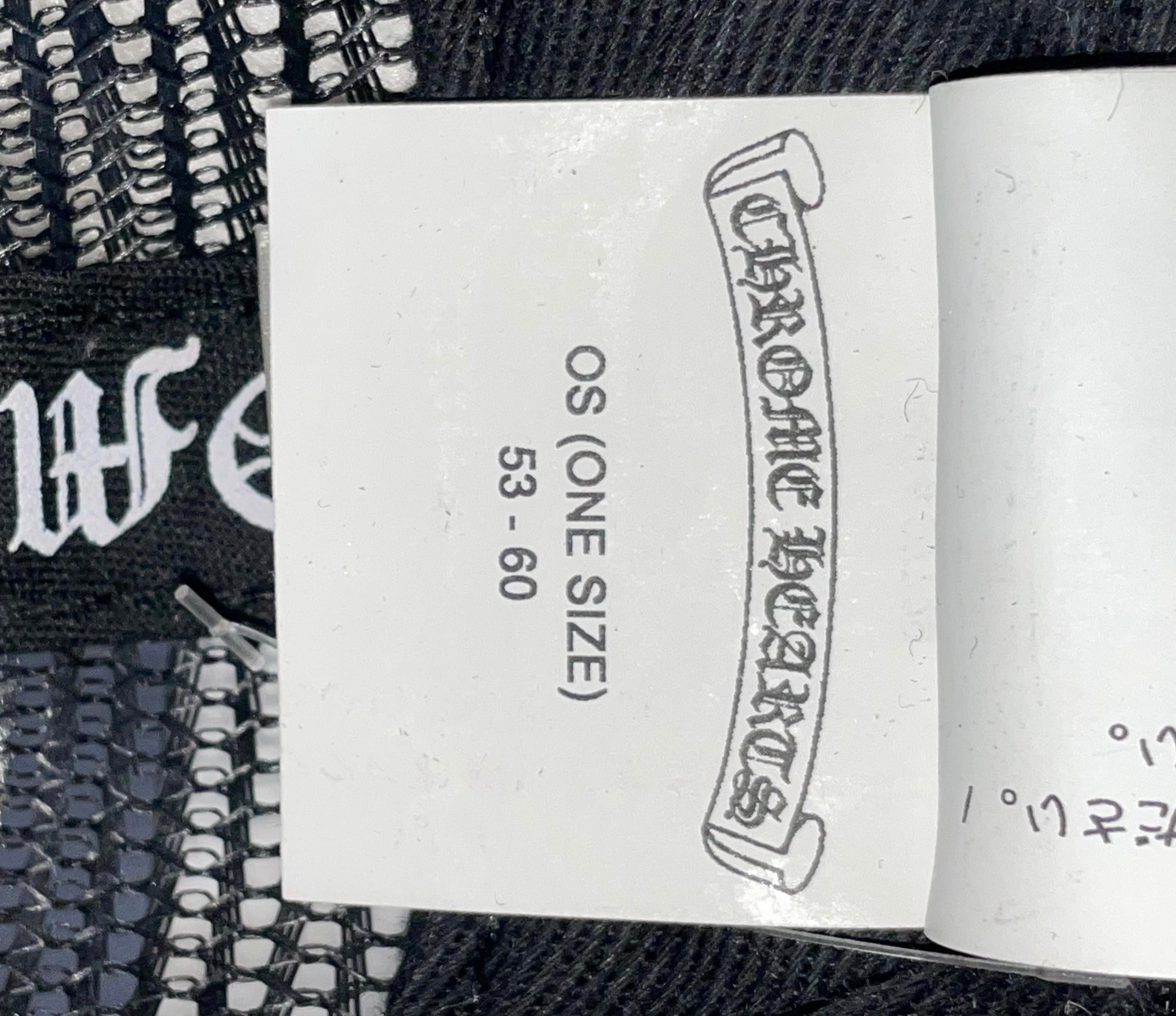 Chrome Hearts King Taco White & Black Hat