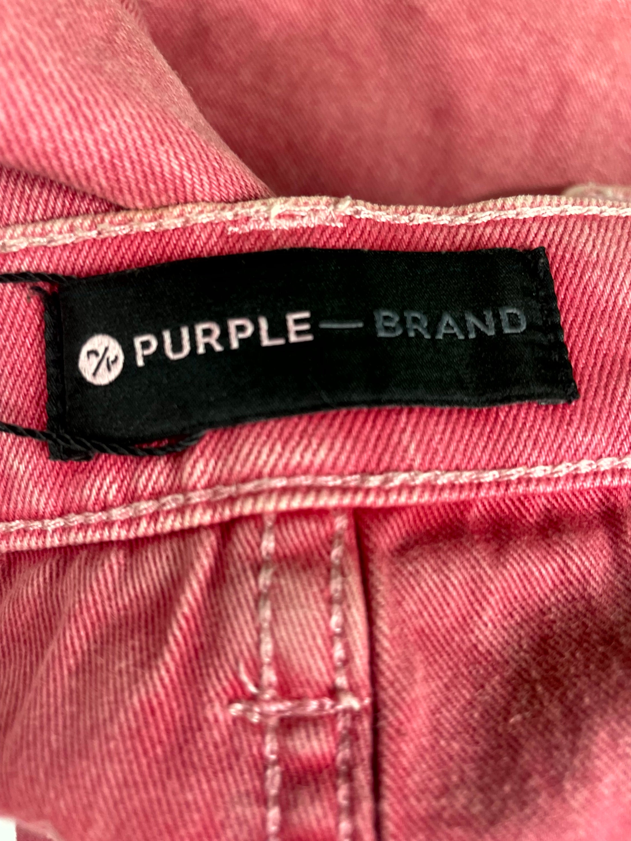 Purple Brand Plain Red Wash Jeans
