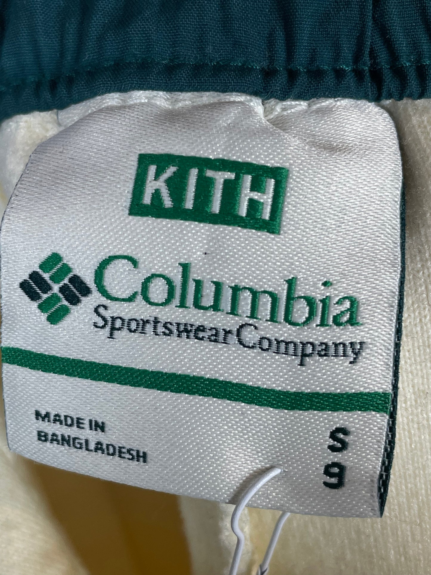 Kith x Columbia Cream & Green Sherpa Shorts