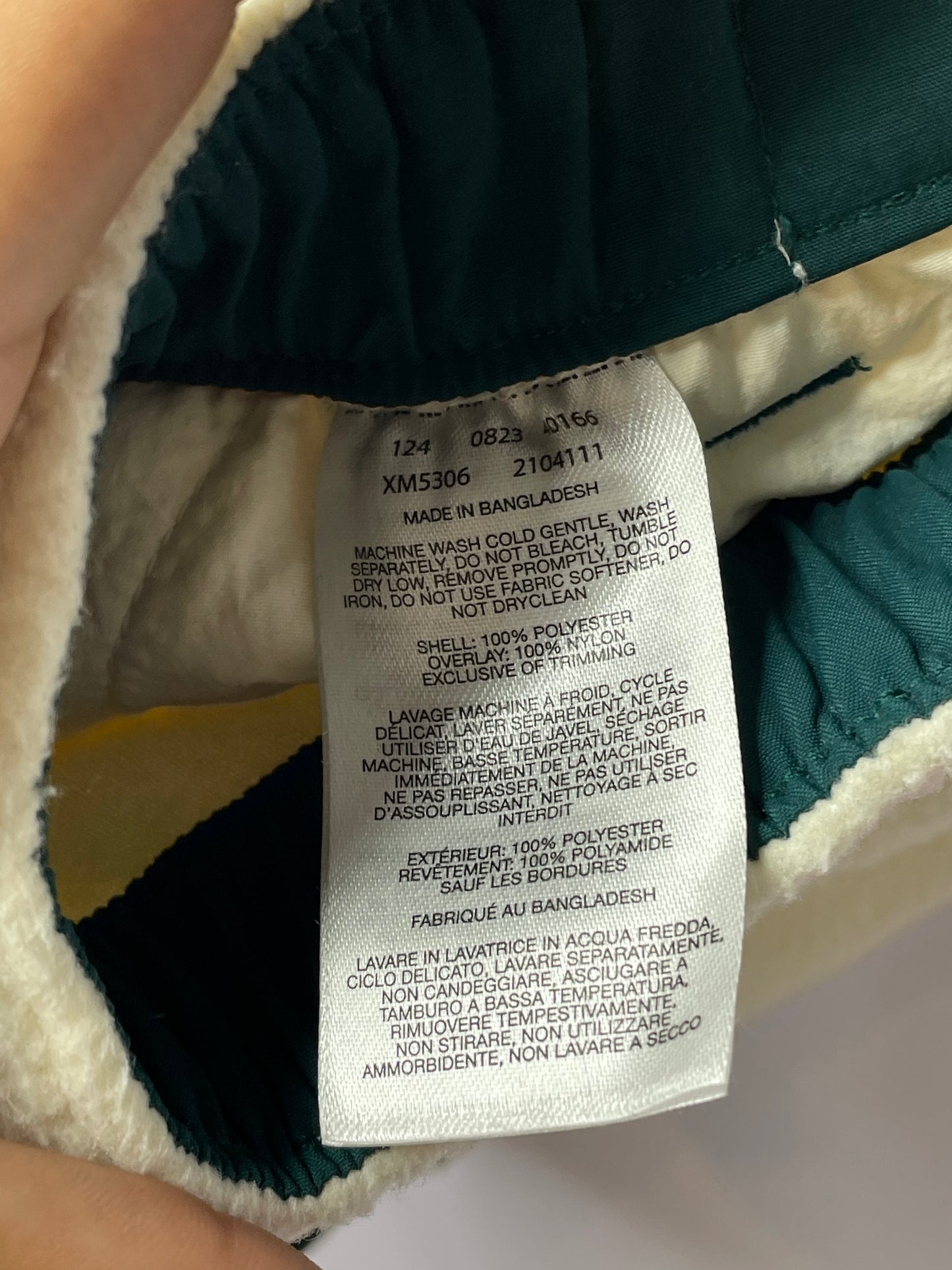 Kith x Columbia Cream & Green Sherpa Shorts