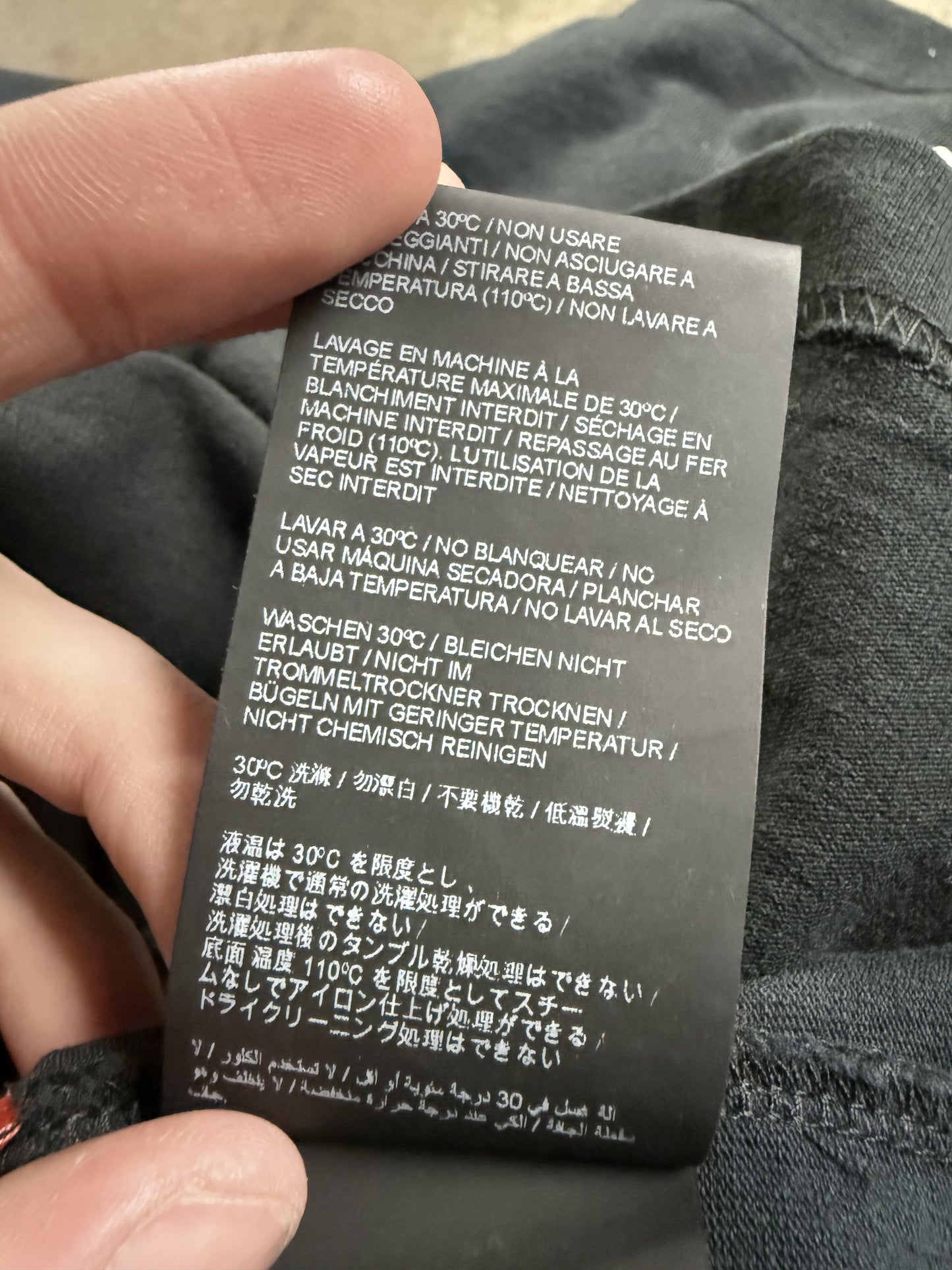 Heron Preston Milan LS Black Baby Blue Used Medium