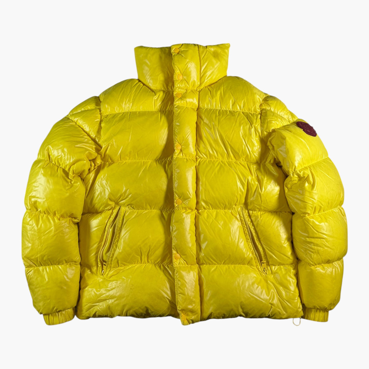 Moncler Dervox Giubbotto Yellow Puffer Jacket