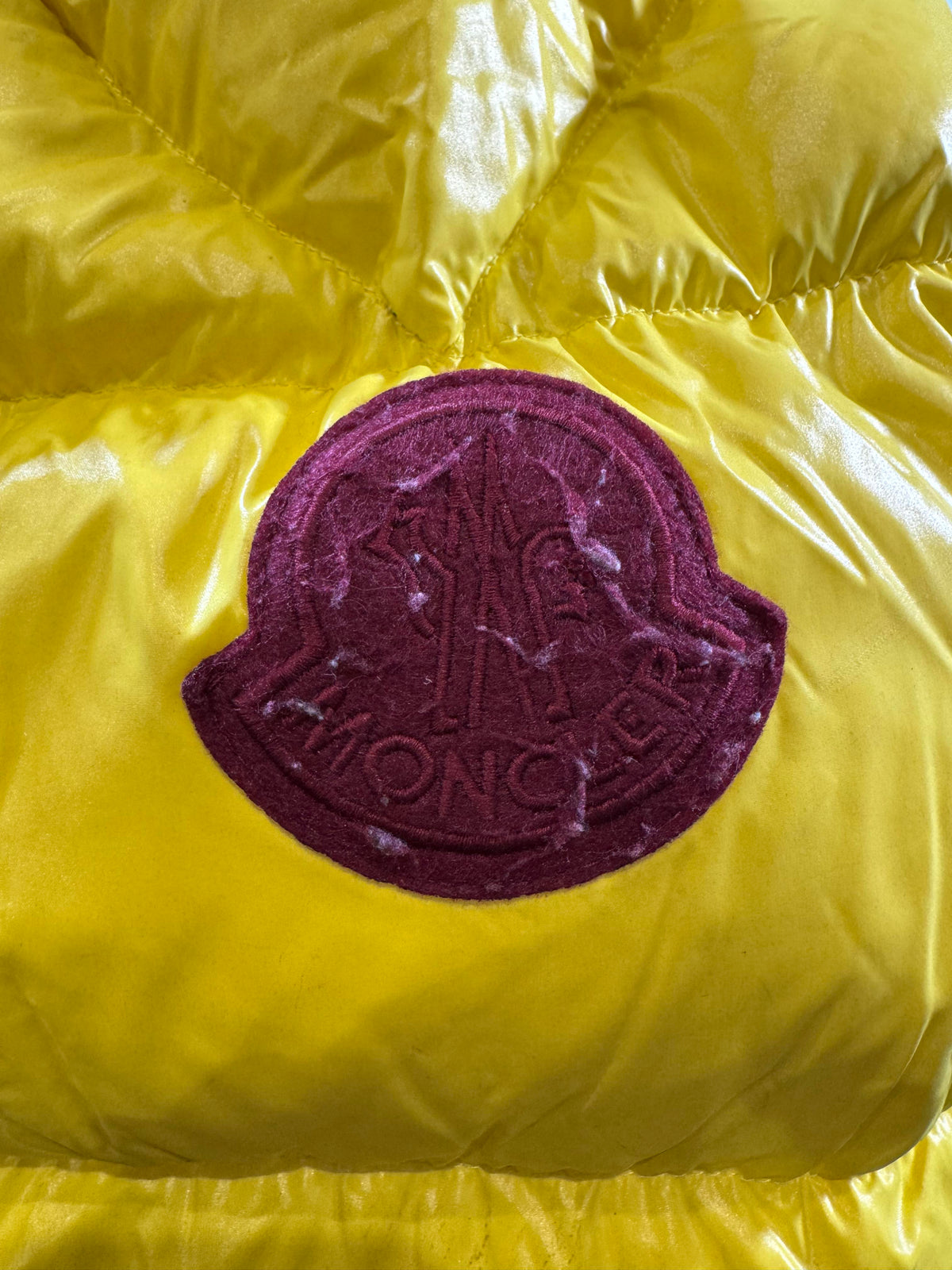 Moncler Dervox Giubbotto Yellow Puffer Jacket