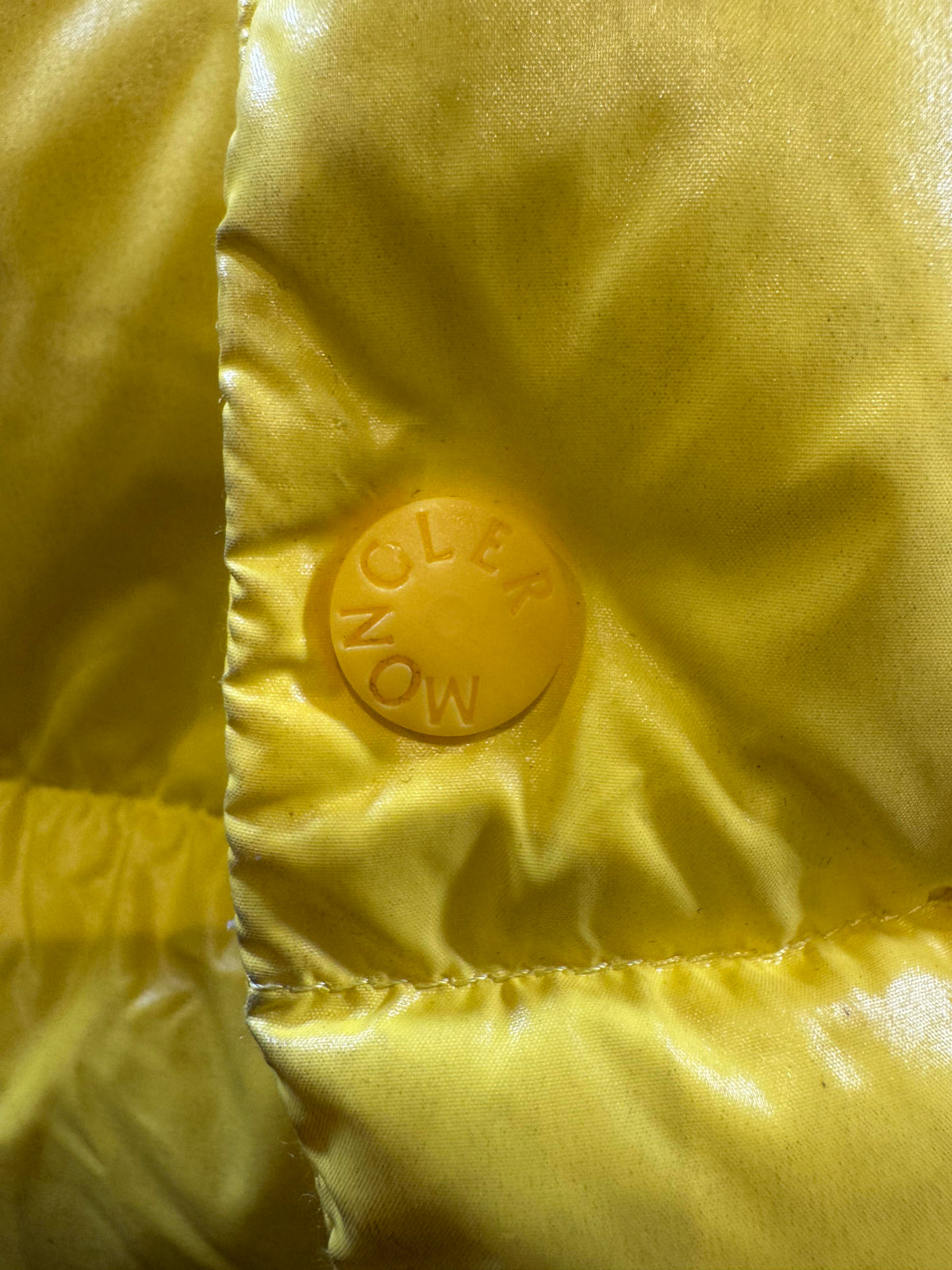 Moncler Dervox Giubbotto Yellow Puffer Jacket