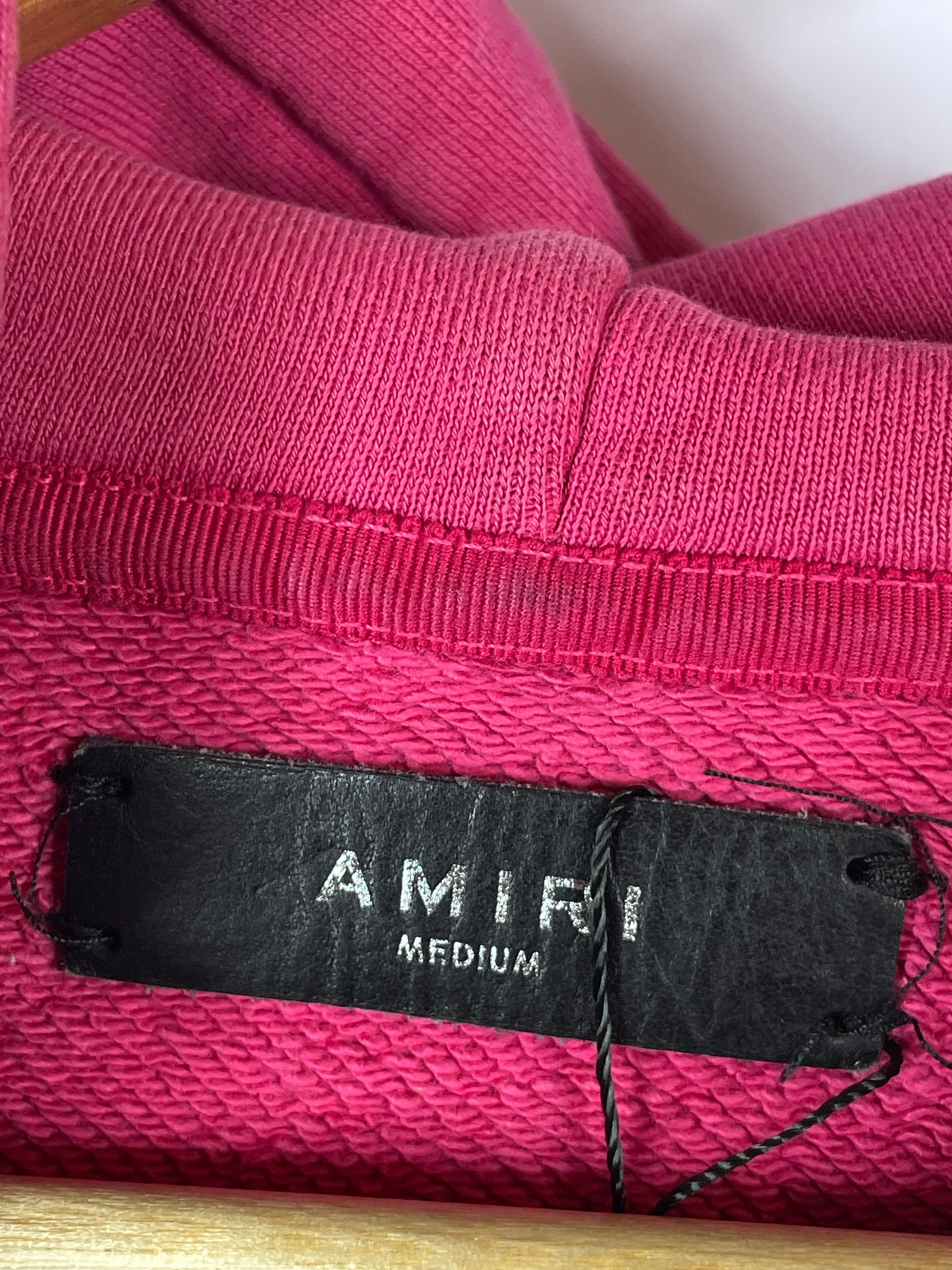 Amiri Core Logo Pink Hoodie