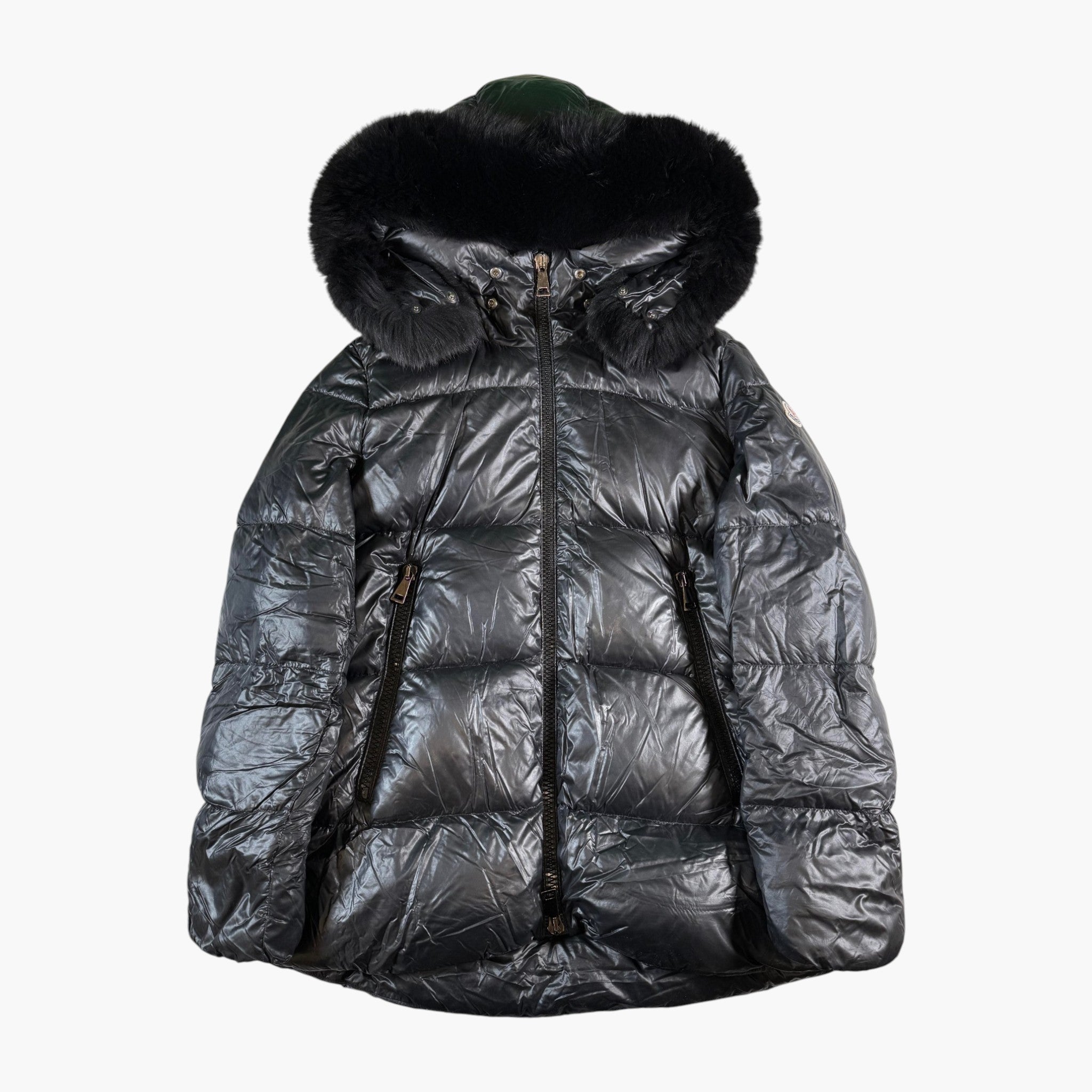 Moncler Black Serifur Giubbotto (Women's) Puffer Jacket