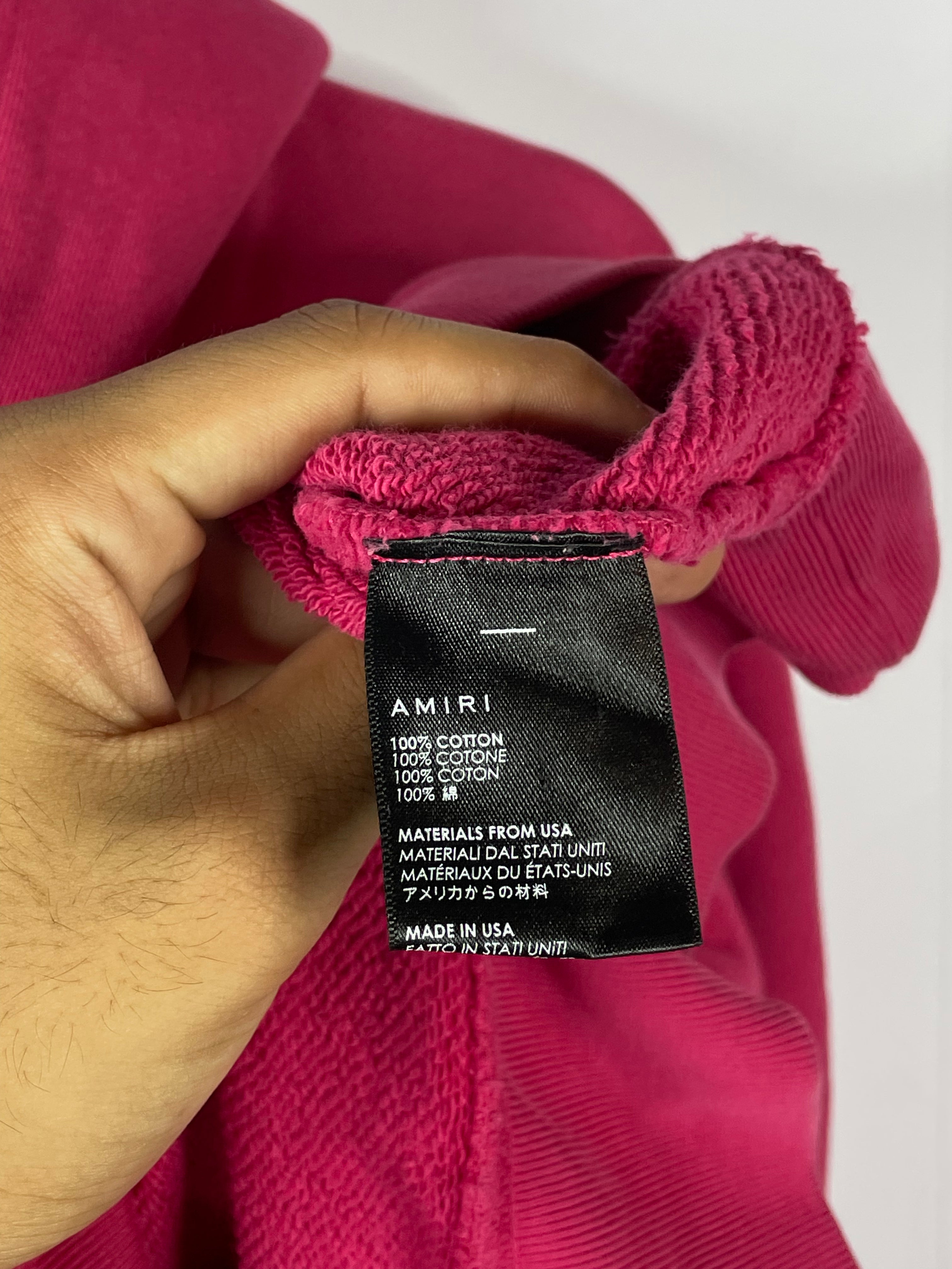 Amiri Core Logo Pink Hoodie