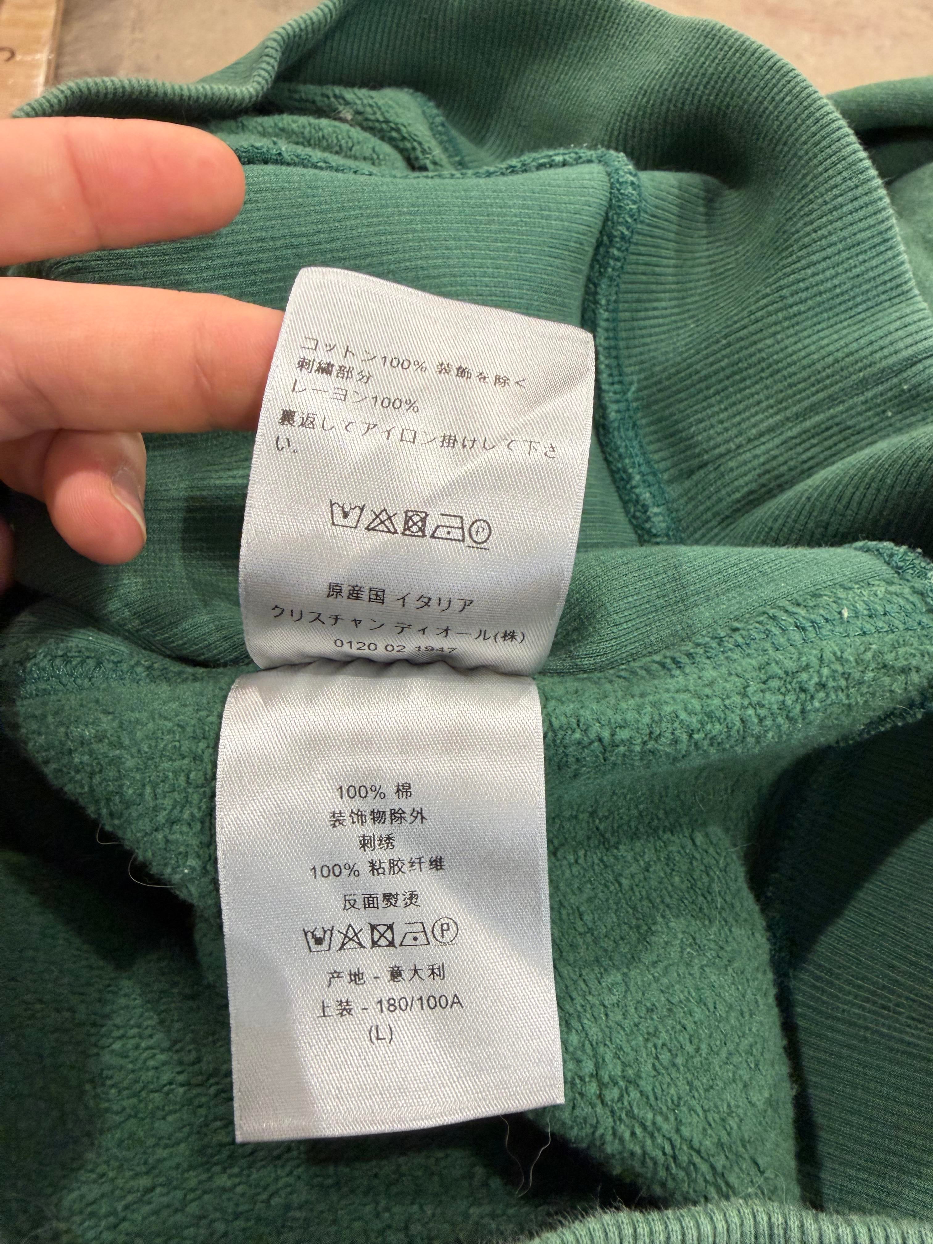 Dior CD Logo Black & Green Crewneck