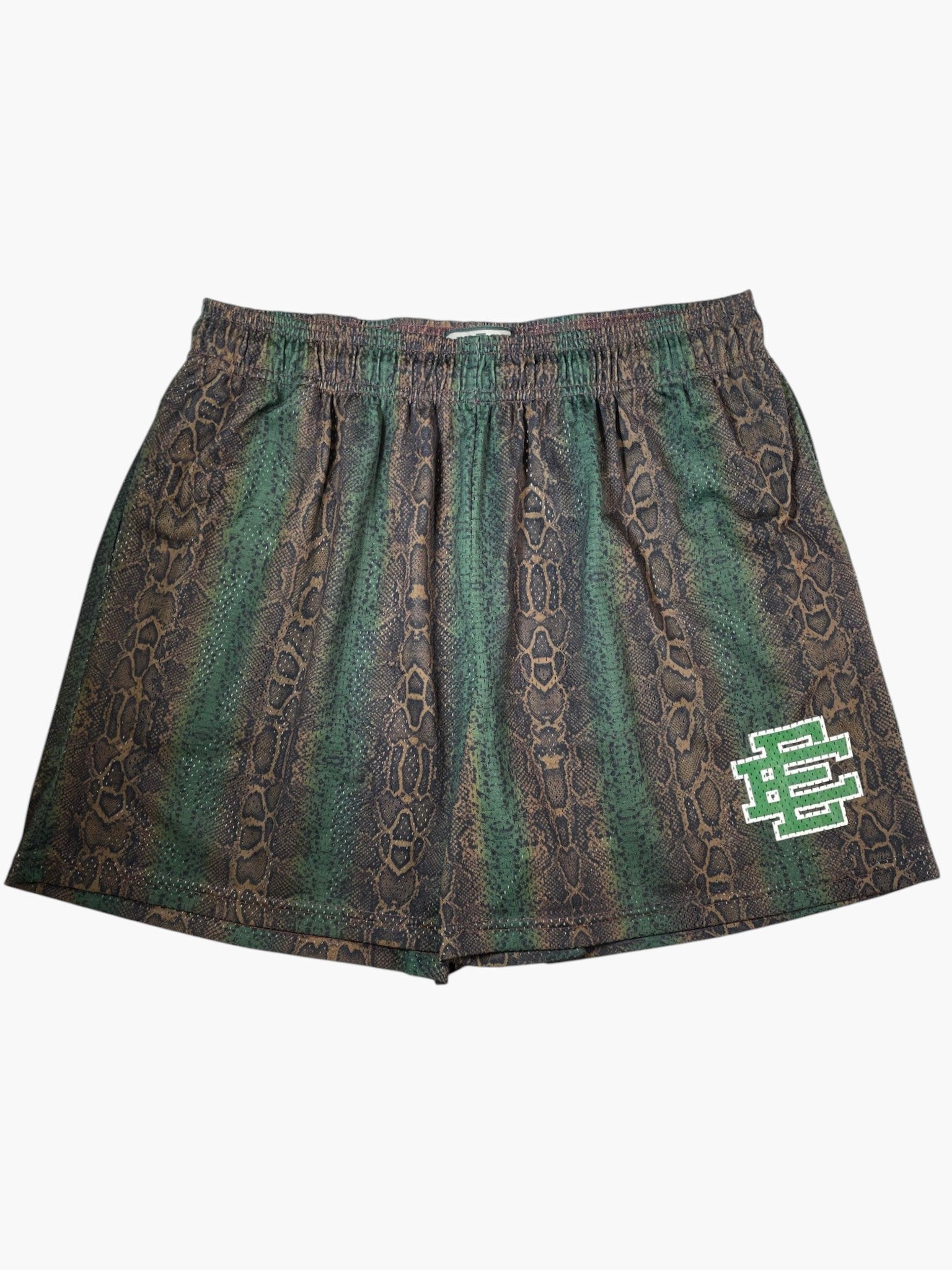 Eric Emanuel Snakeskin Green Shorts