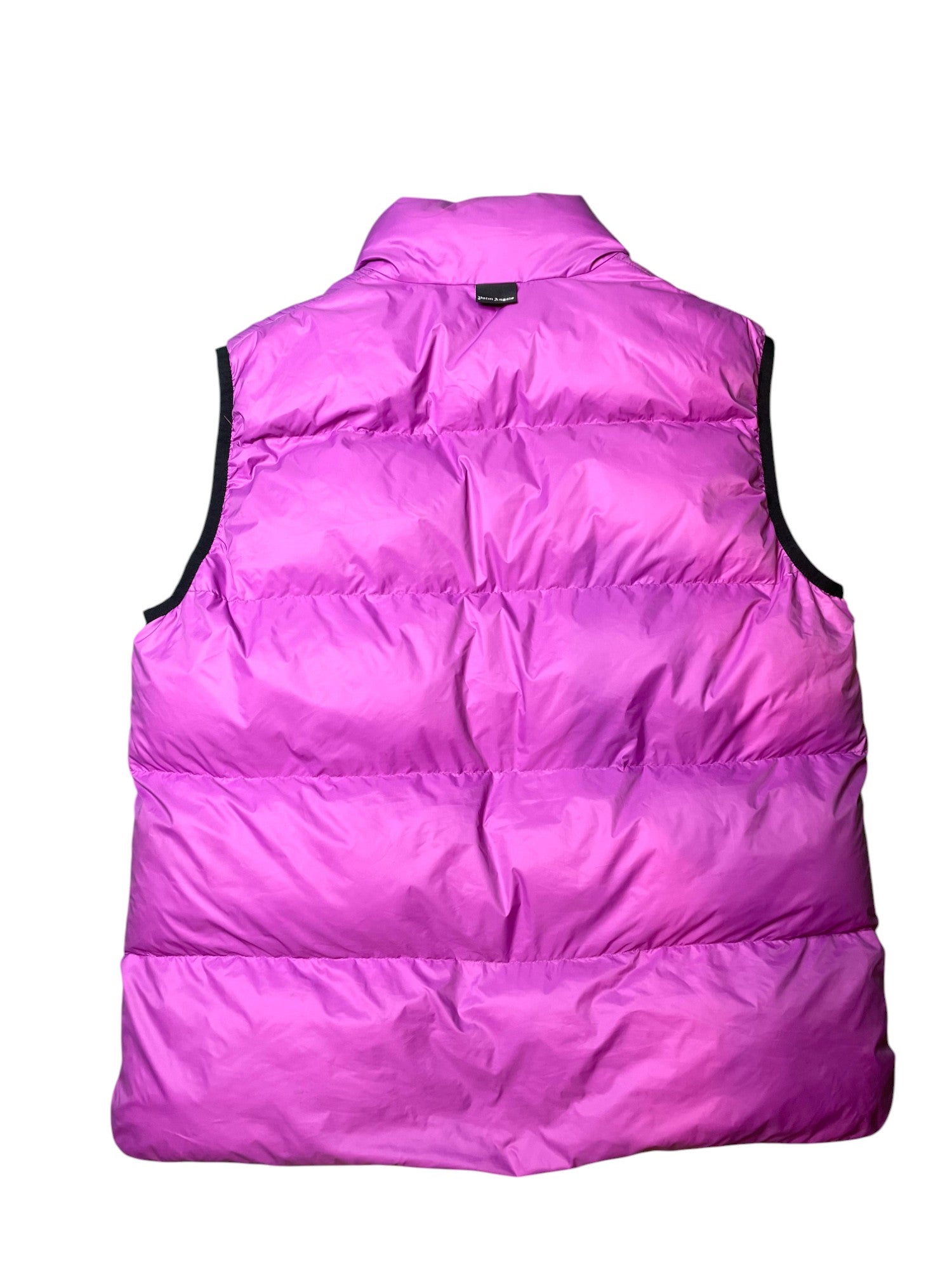 Palm Angels Patch Logo Tibb Down Gillet Purple Puffer Vest