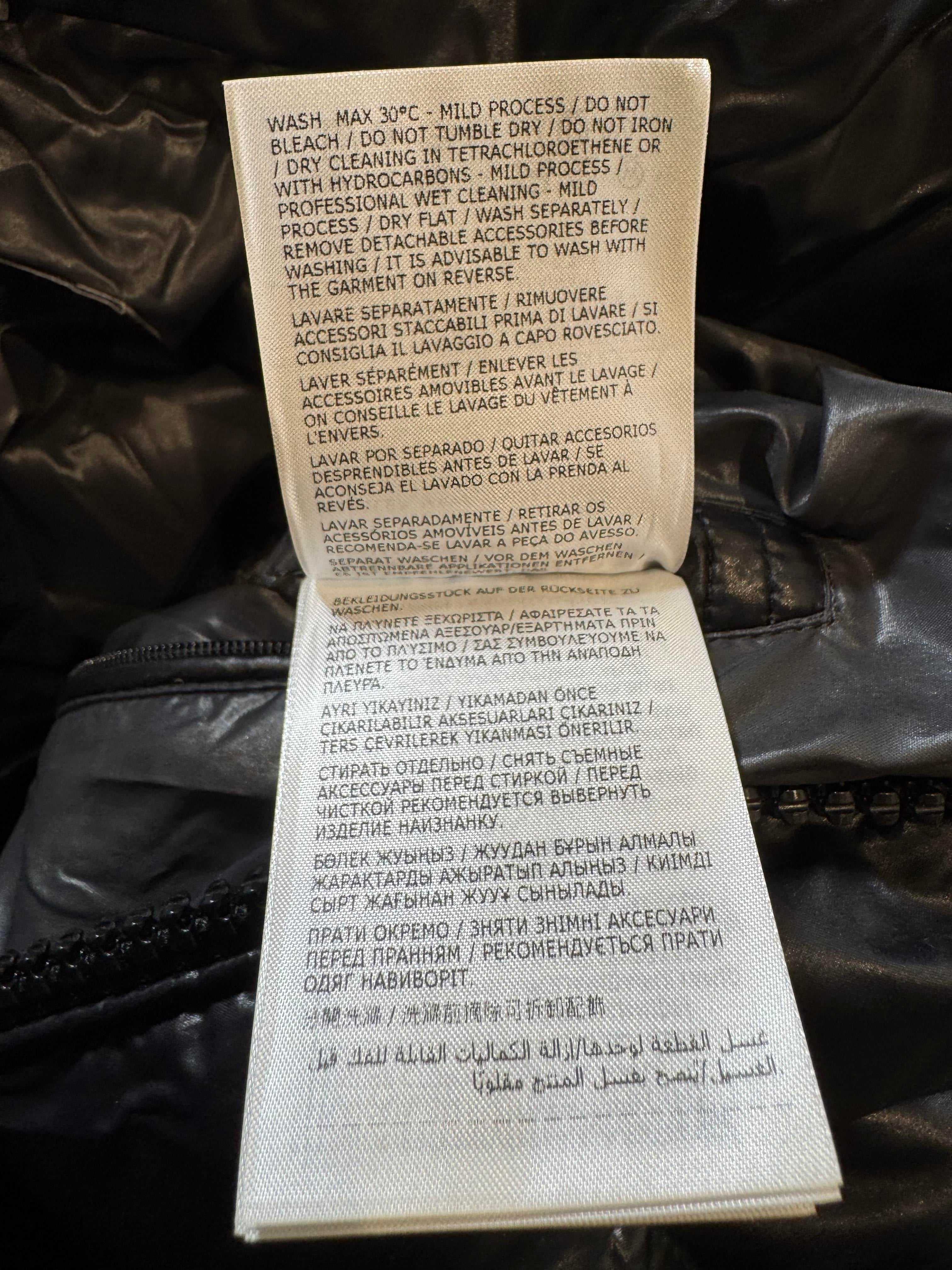 Mackage Black Sleeve Logo Puffer Coat