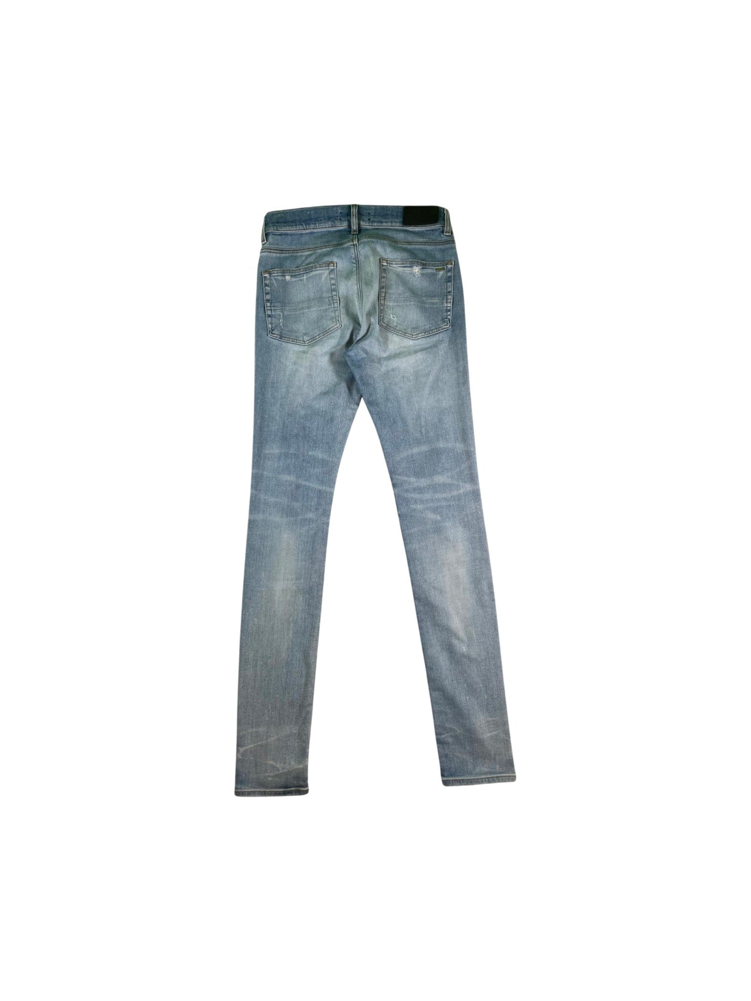 Amiri Rip Light Wash Jeans