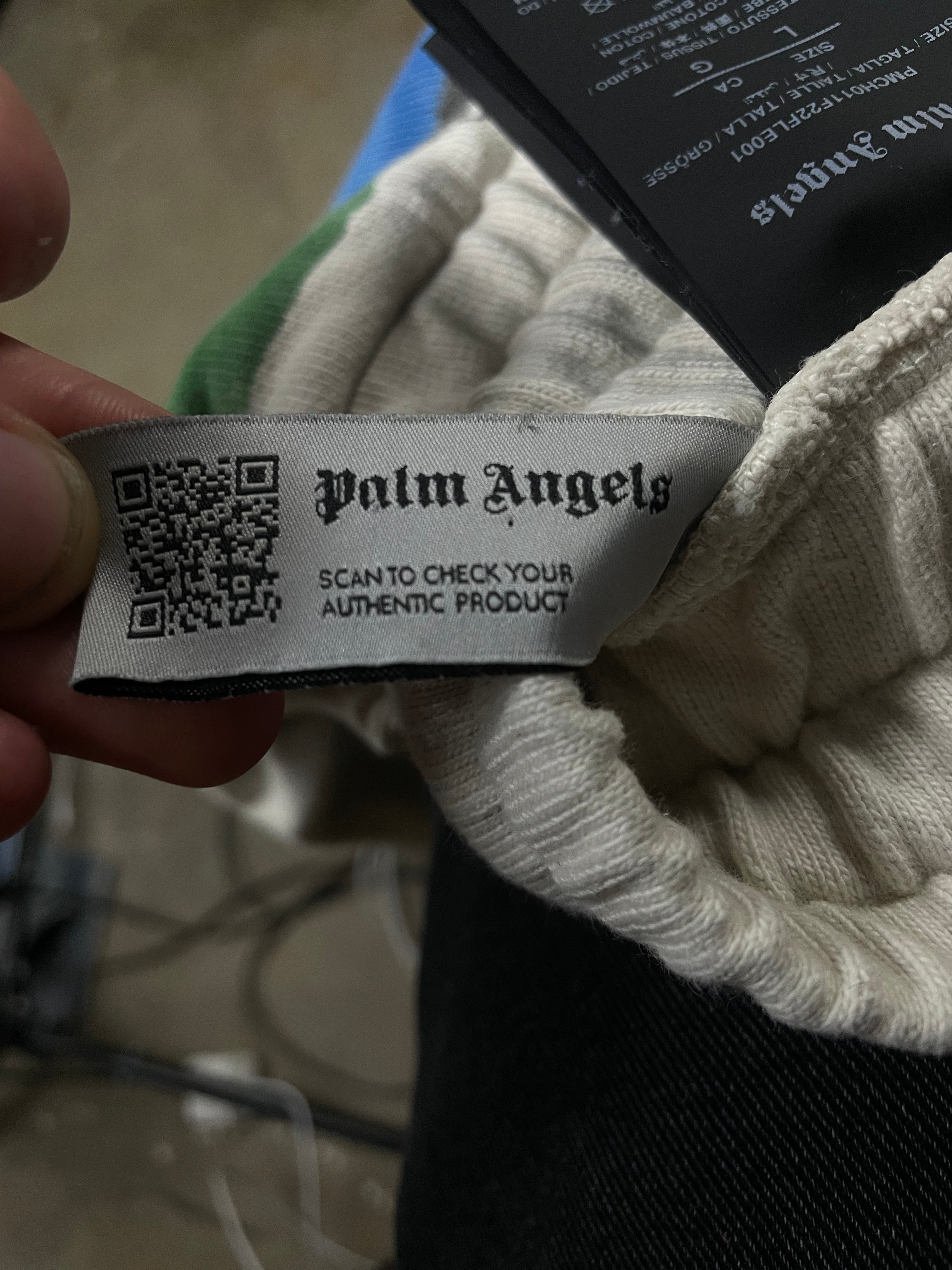 Palm Angels Paint Sweats Cream Used Large