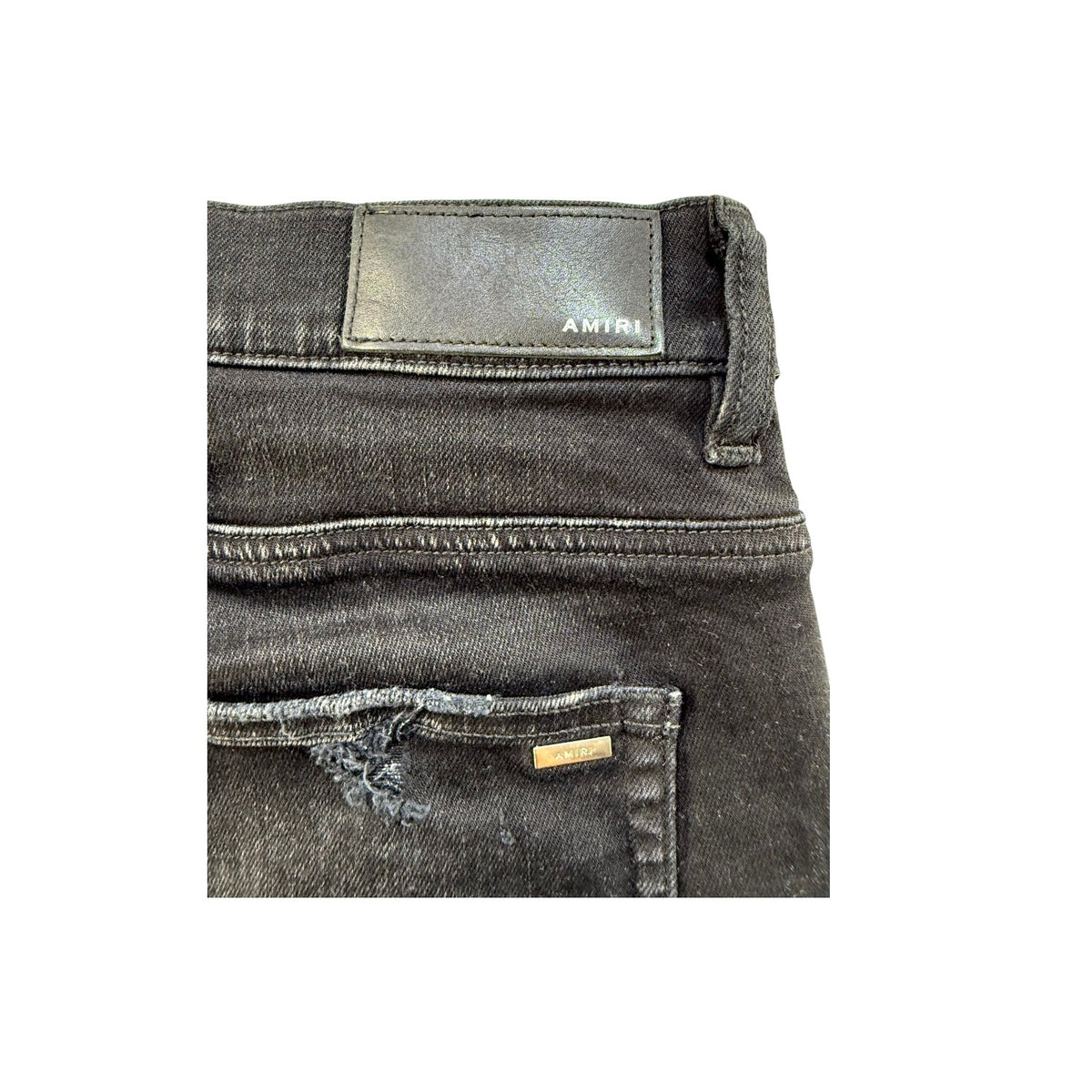 Amiri "MX1" Paisley Black Wash & Brown Jeans