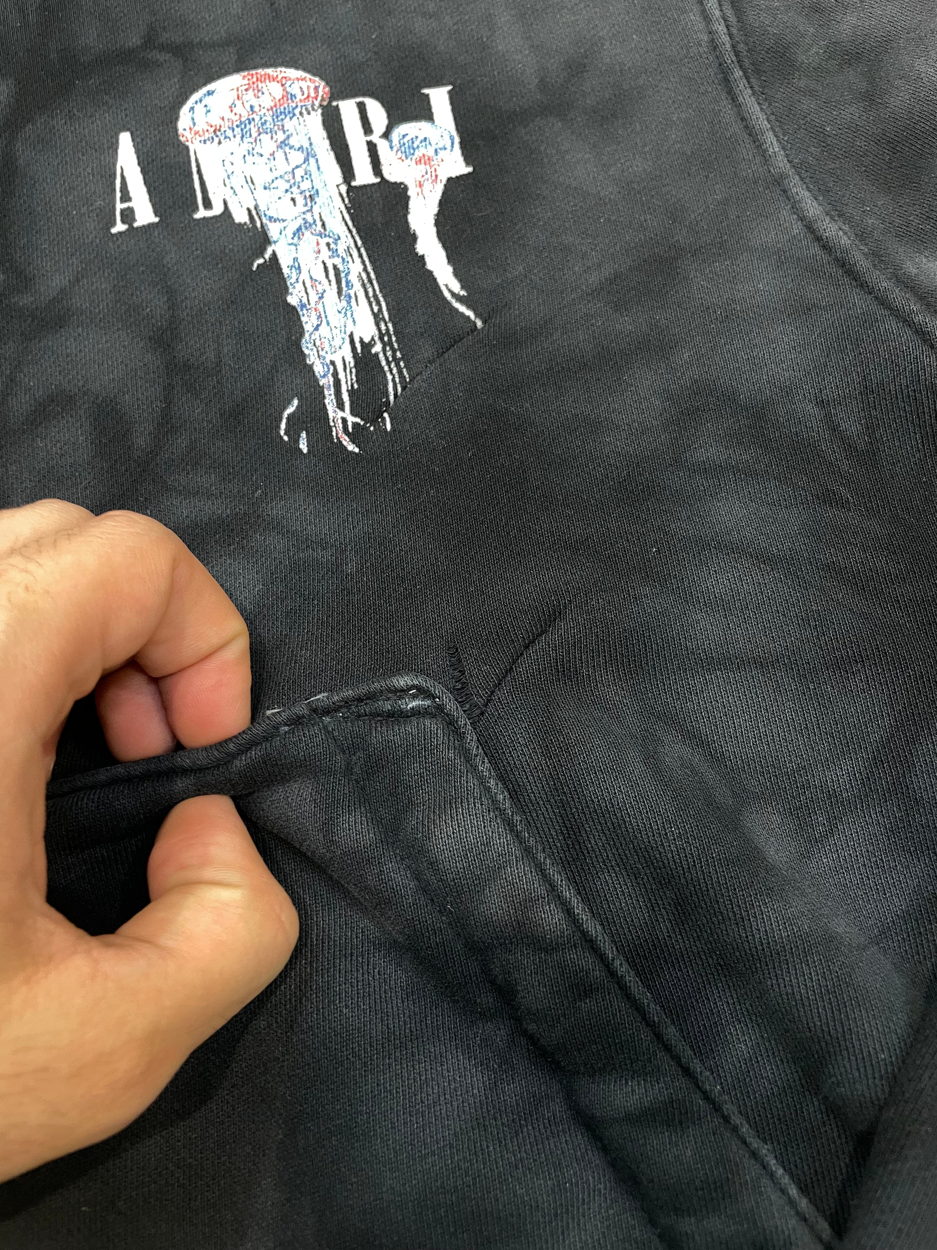 Amiri Jellyfish Hoodie Black Used Large