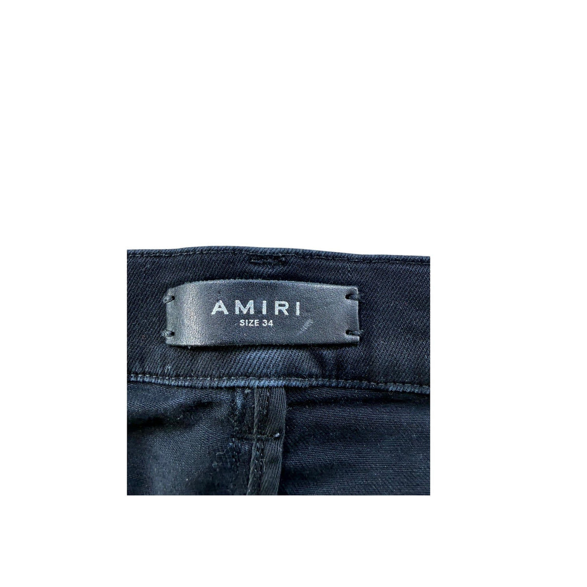 Amiri "MX1" Paisley Patch Black Wash & Brown Jeans