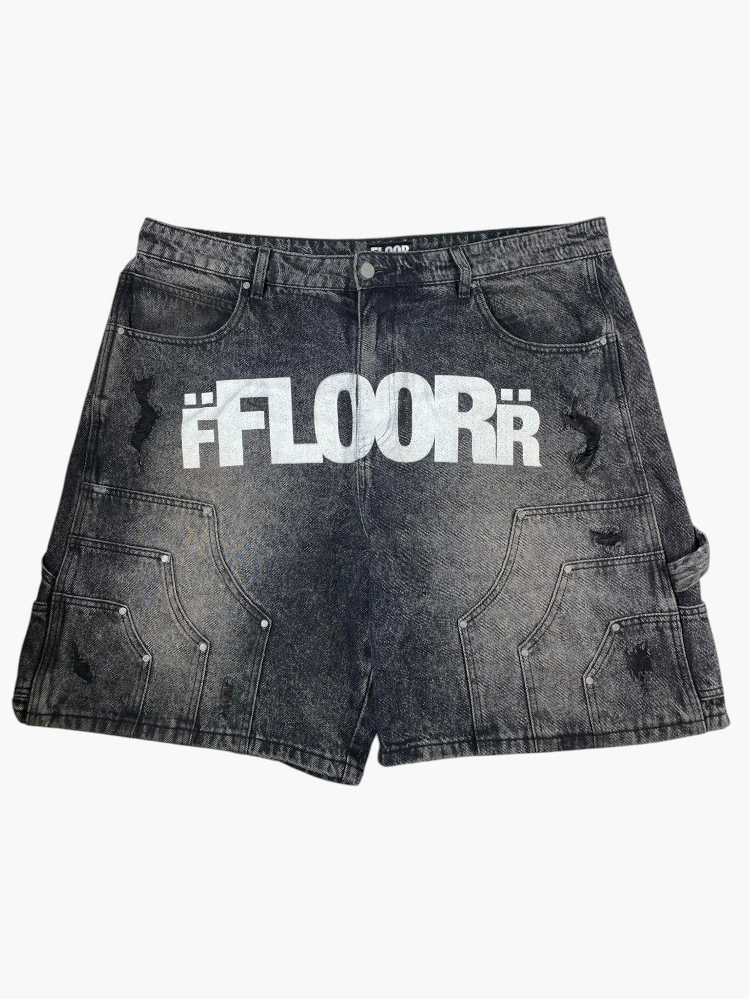 Floor914 Logo Black Shorts