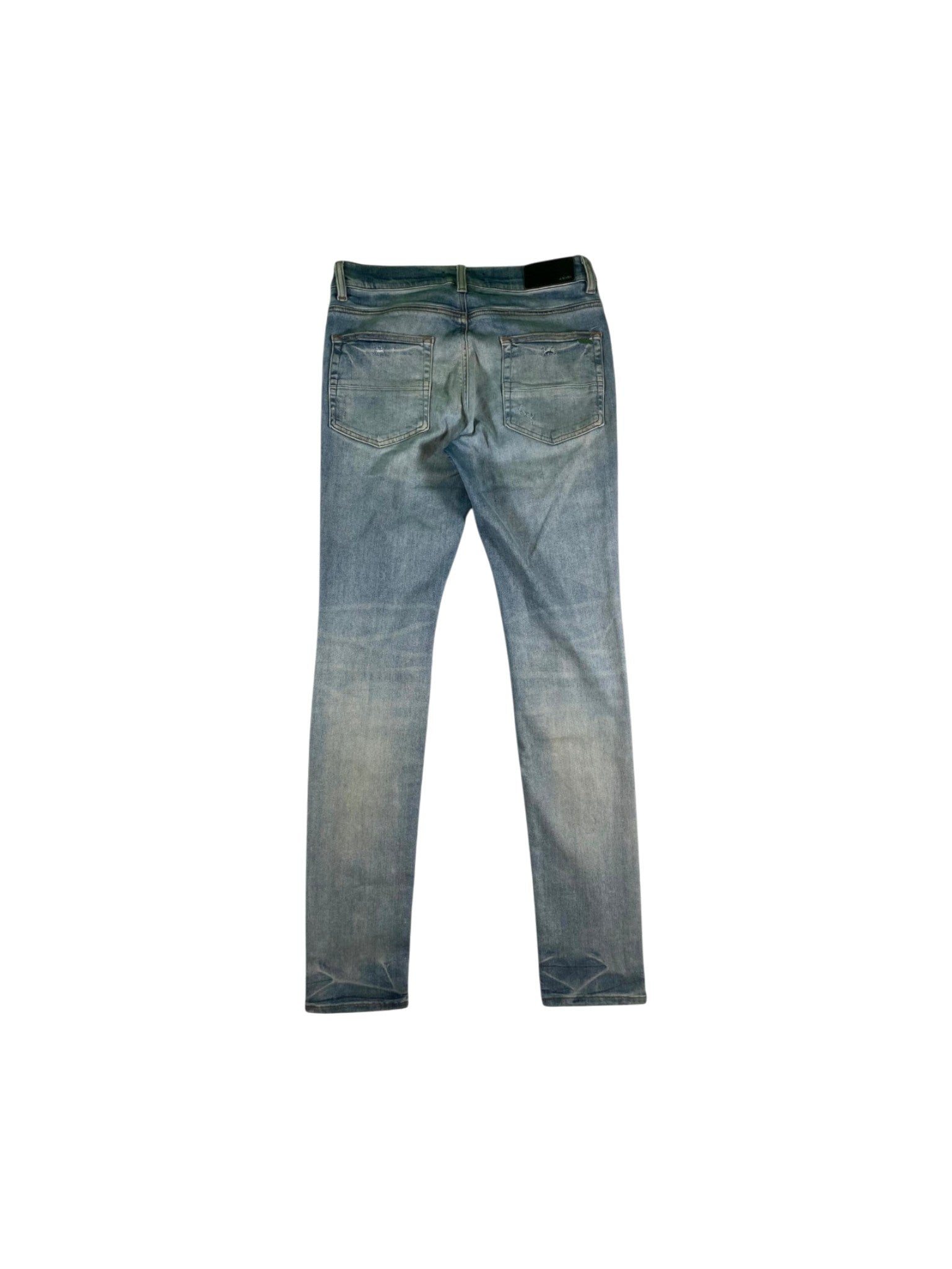 Amiri "MX1 Camo Patch" Light Wash Jeans
