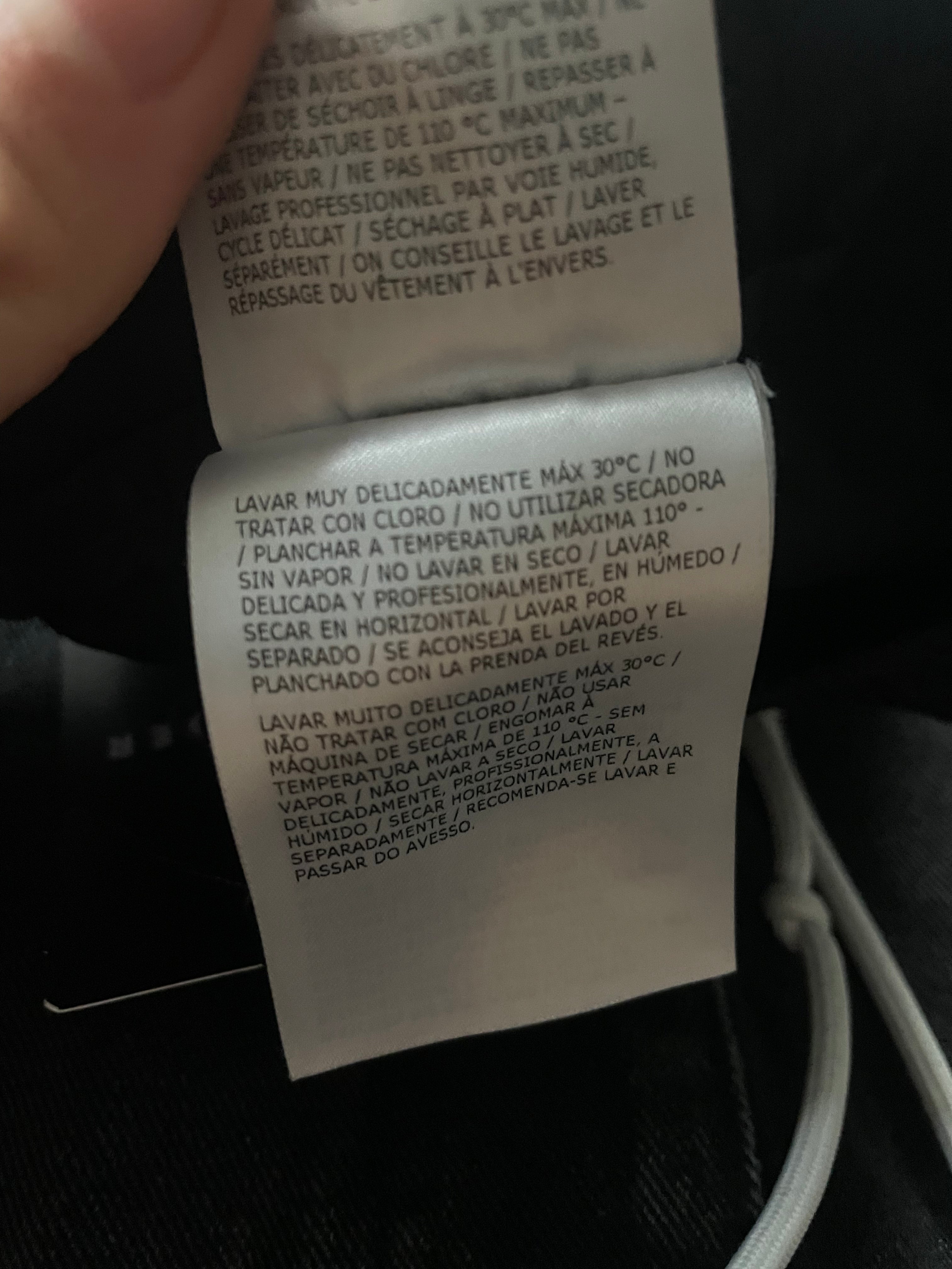 Moncler Track Pants Black White Stripe Used 46 (Small)