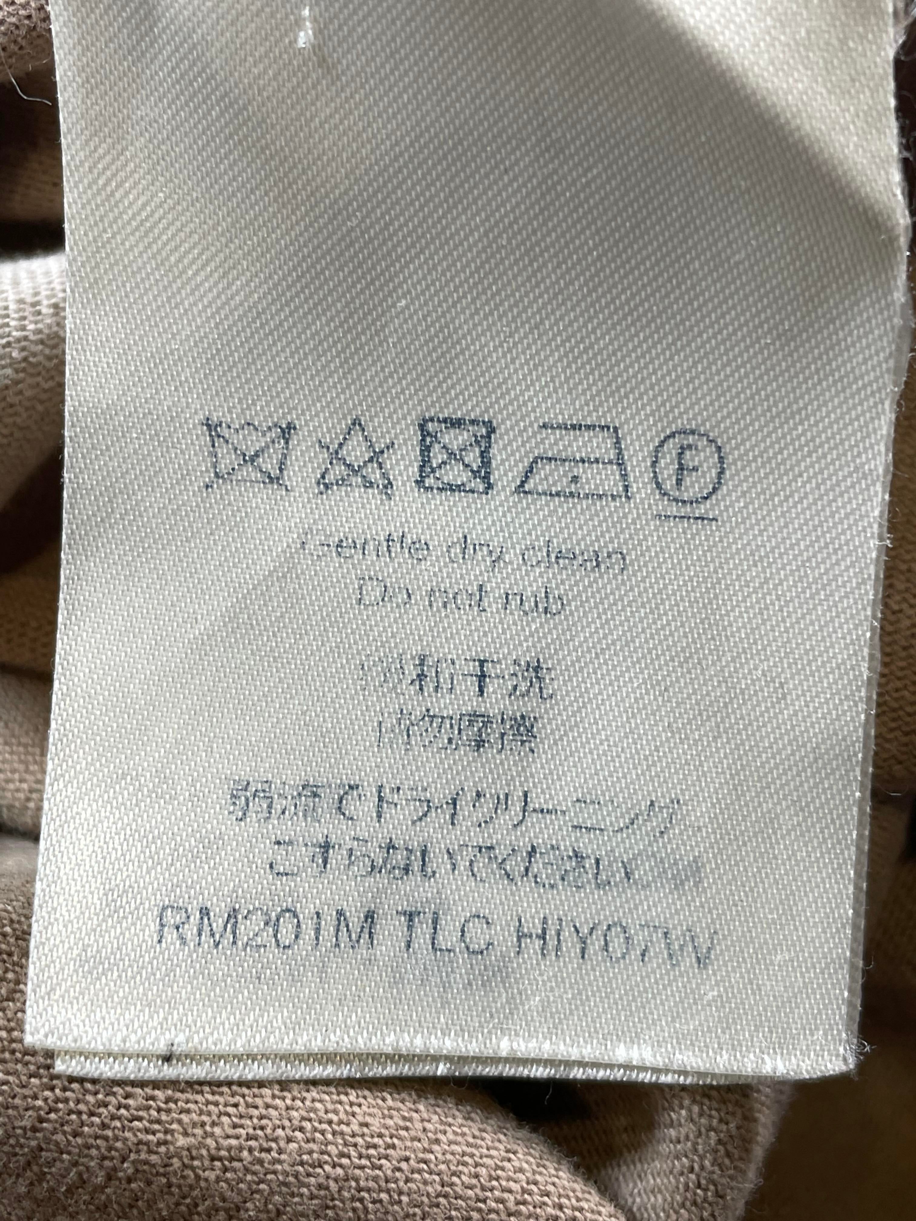 Louis Vuitton Back Neck Logo Tan Tie Dye Tee