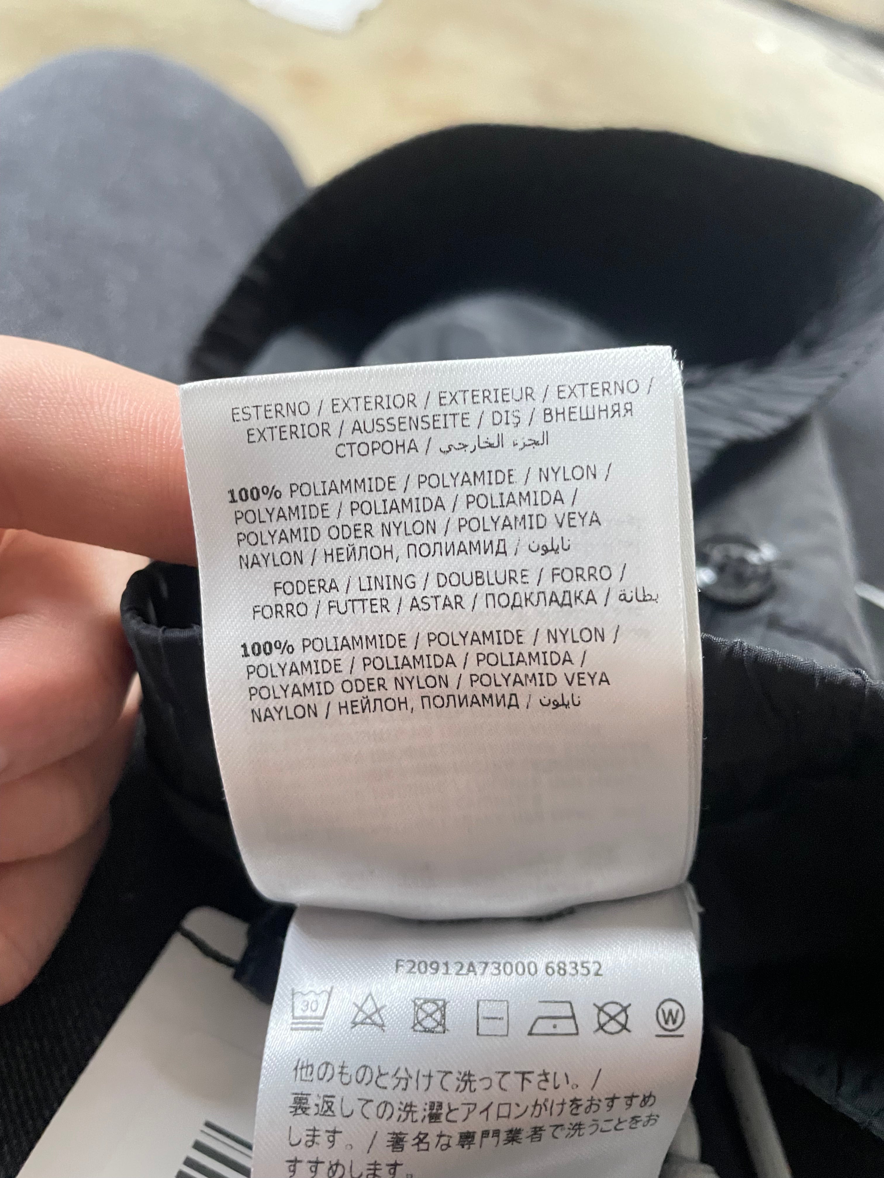 Moncler Track Pants Black White Stripe Used 46 (Small)