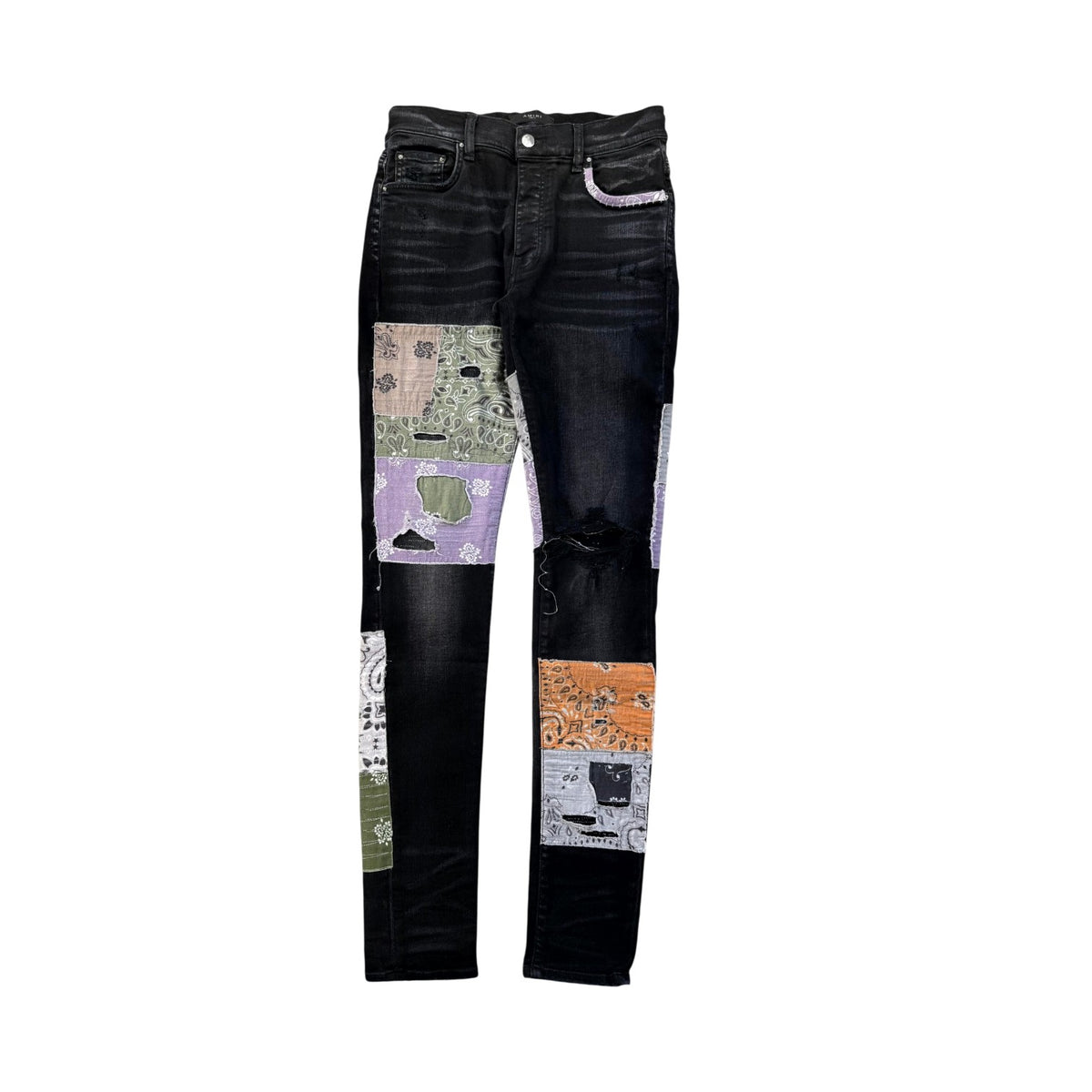 Amiri Thrasher Art Patch Black Jeans