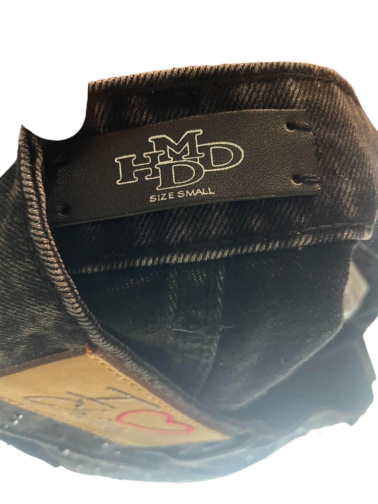 HMDD 'Rhinestone' Grey Denim Shorts