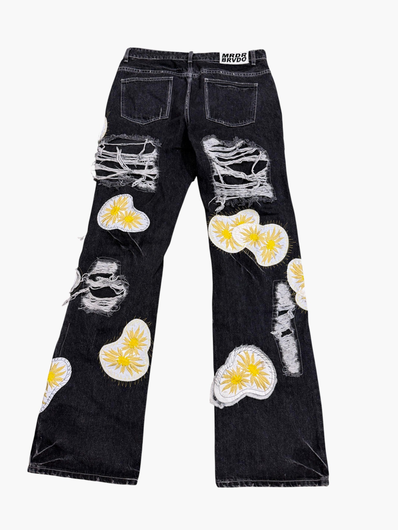 Who Decides War Sunflower Black Wash Jeans