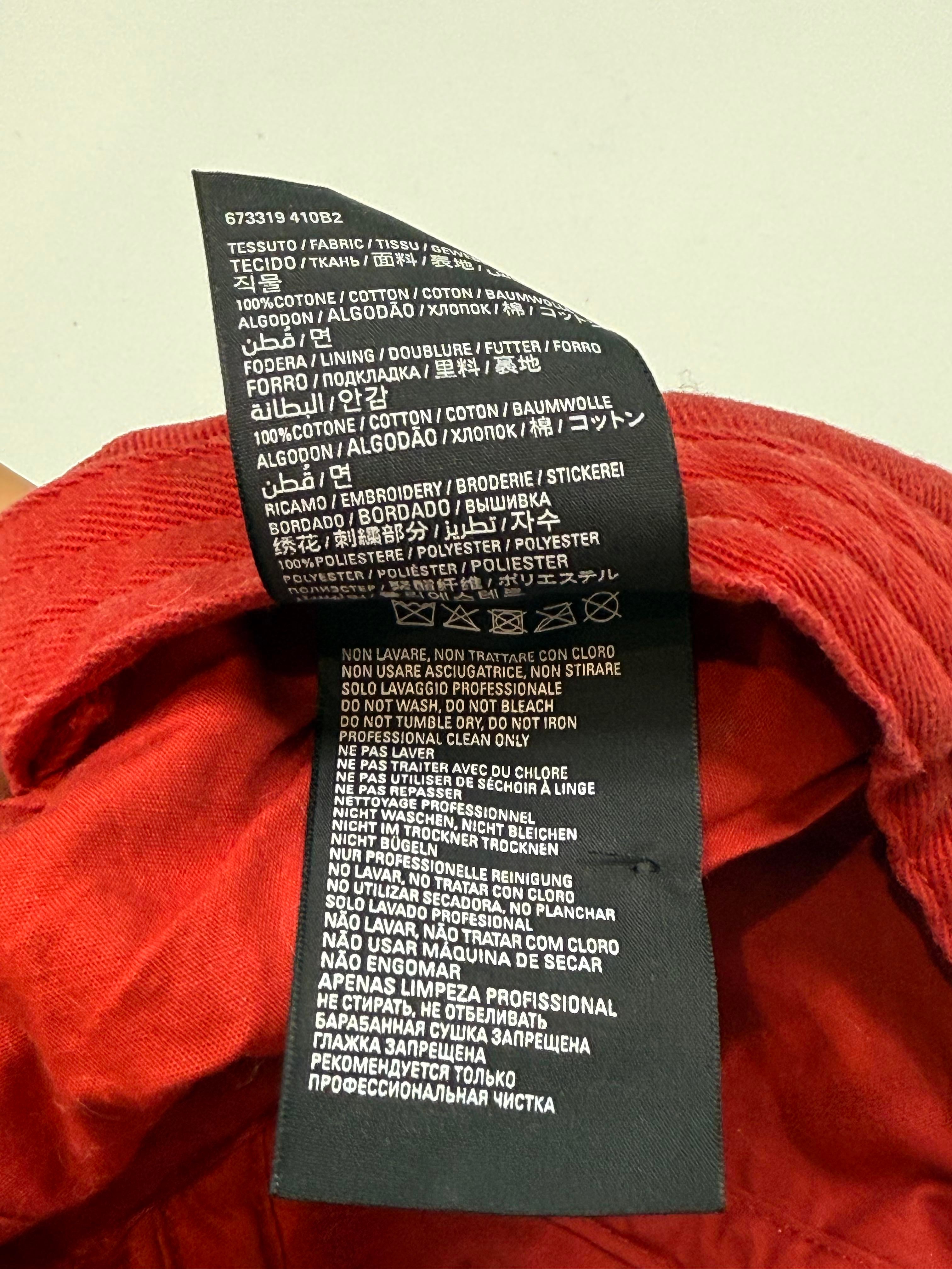 Balenciaga Distressed Dad Red Cap