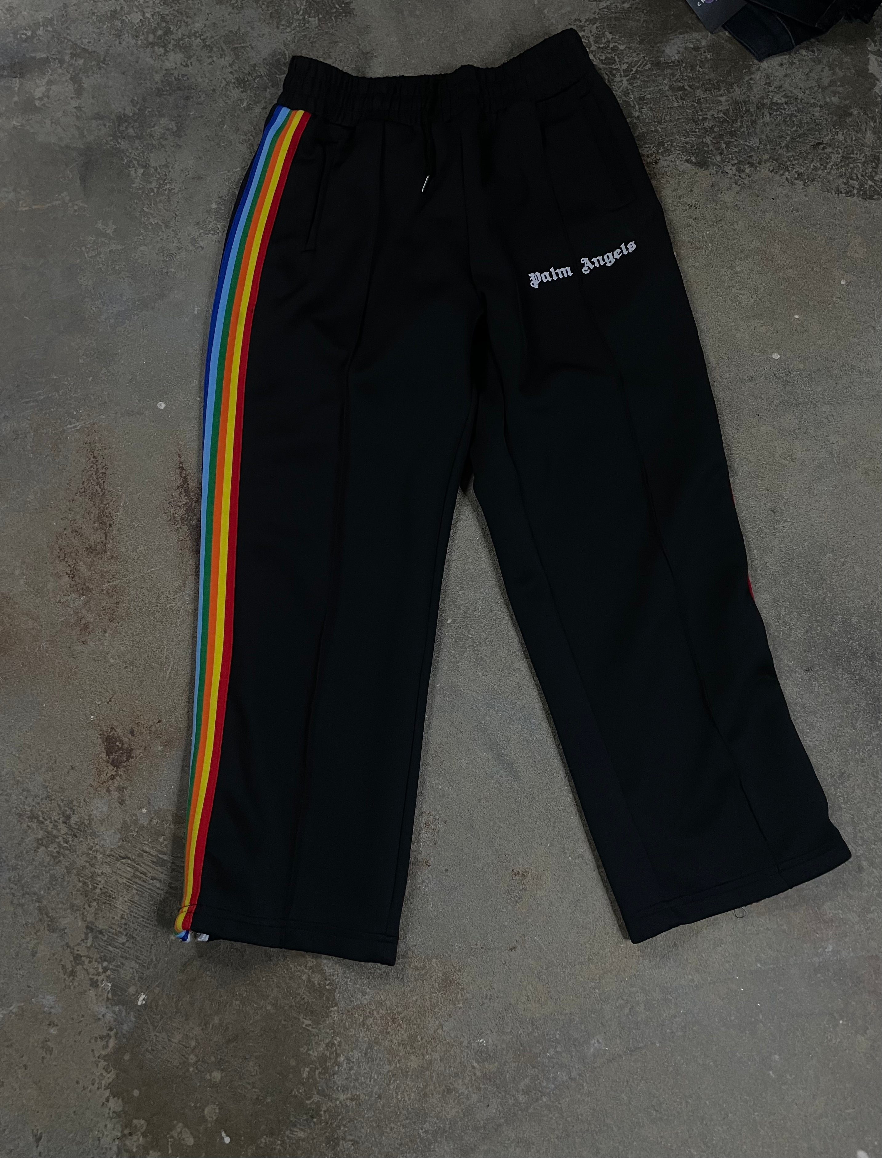 Palm Angels Rainbow Track Pants Used Large