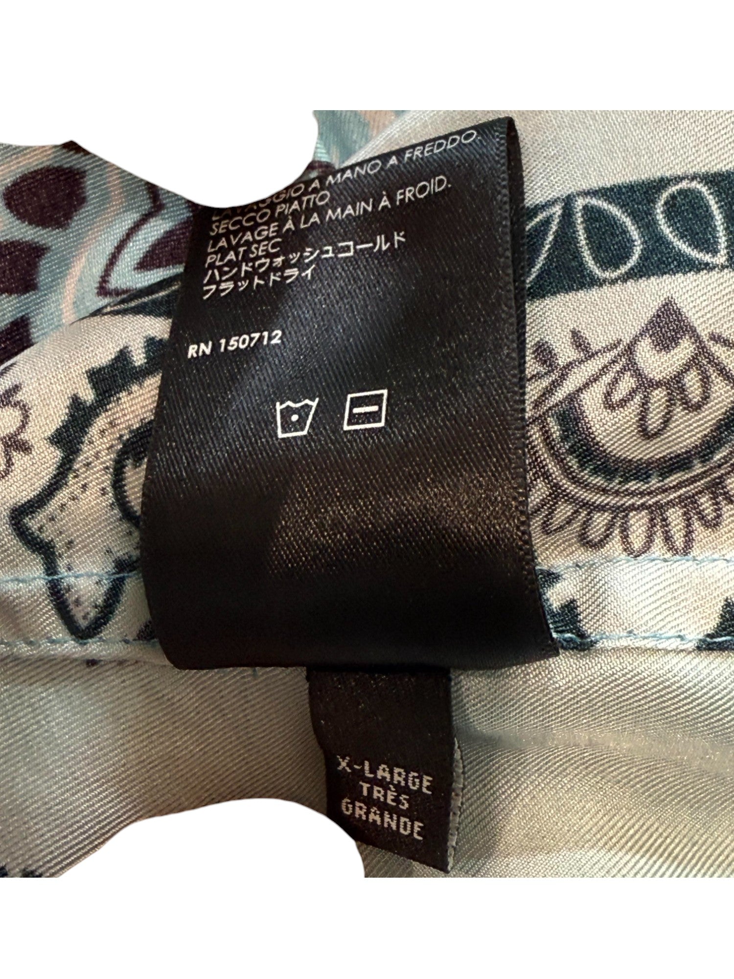 Amiri Silk Paisley Button Up Blue