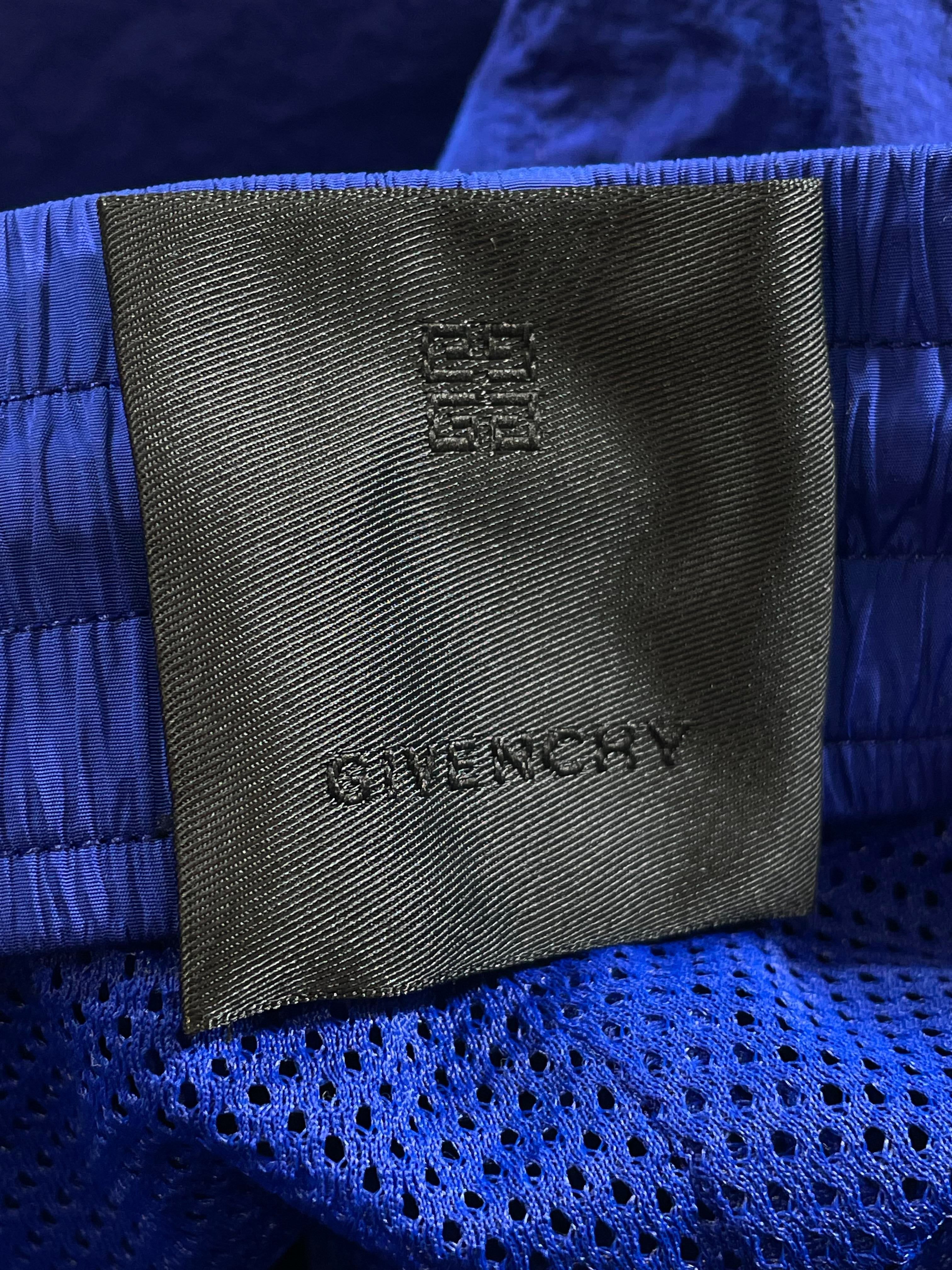 Givenchy Blue Nylon Track Pants