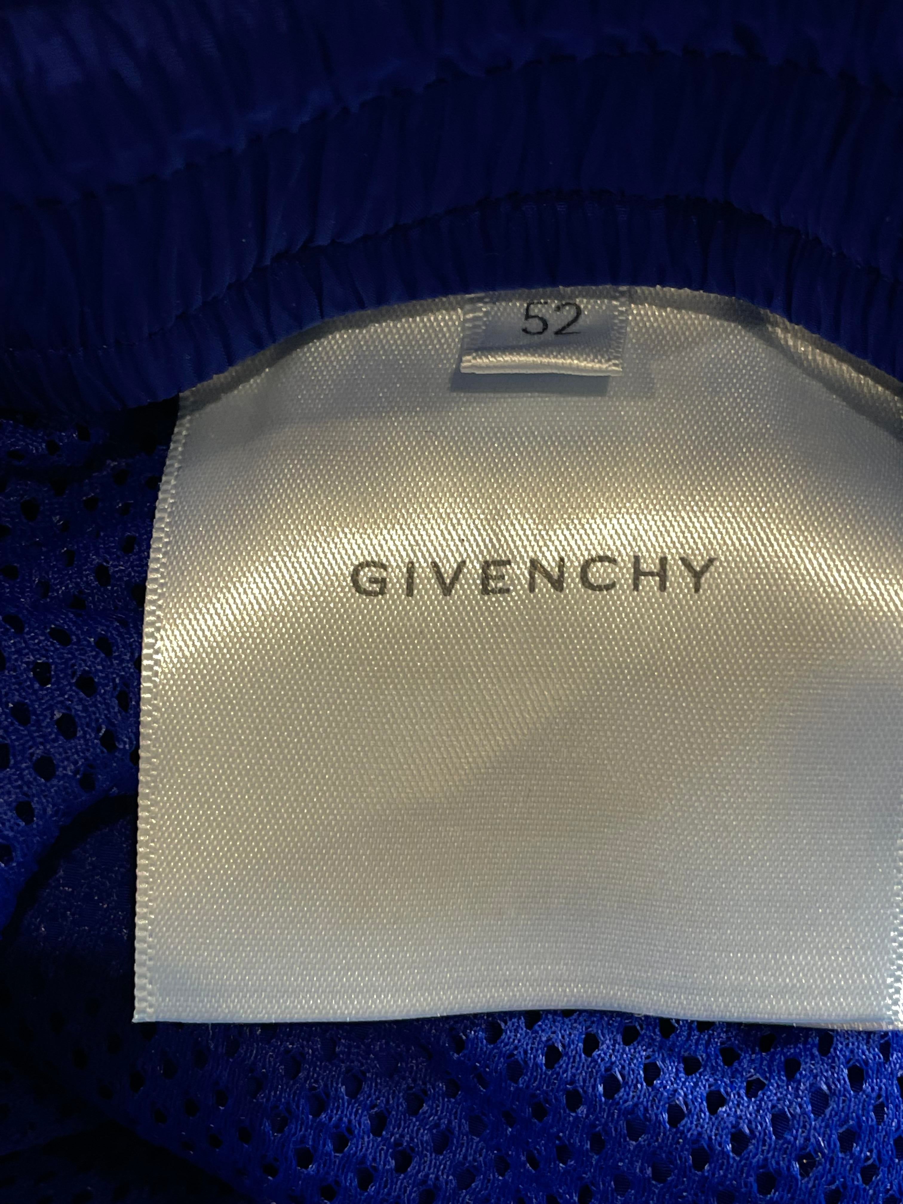 Givenchy Blue Nylon Track Pants
