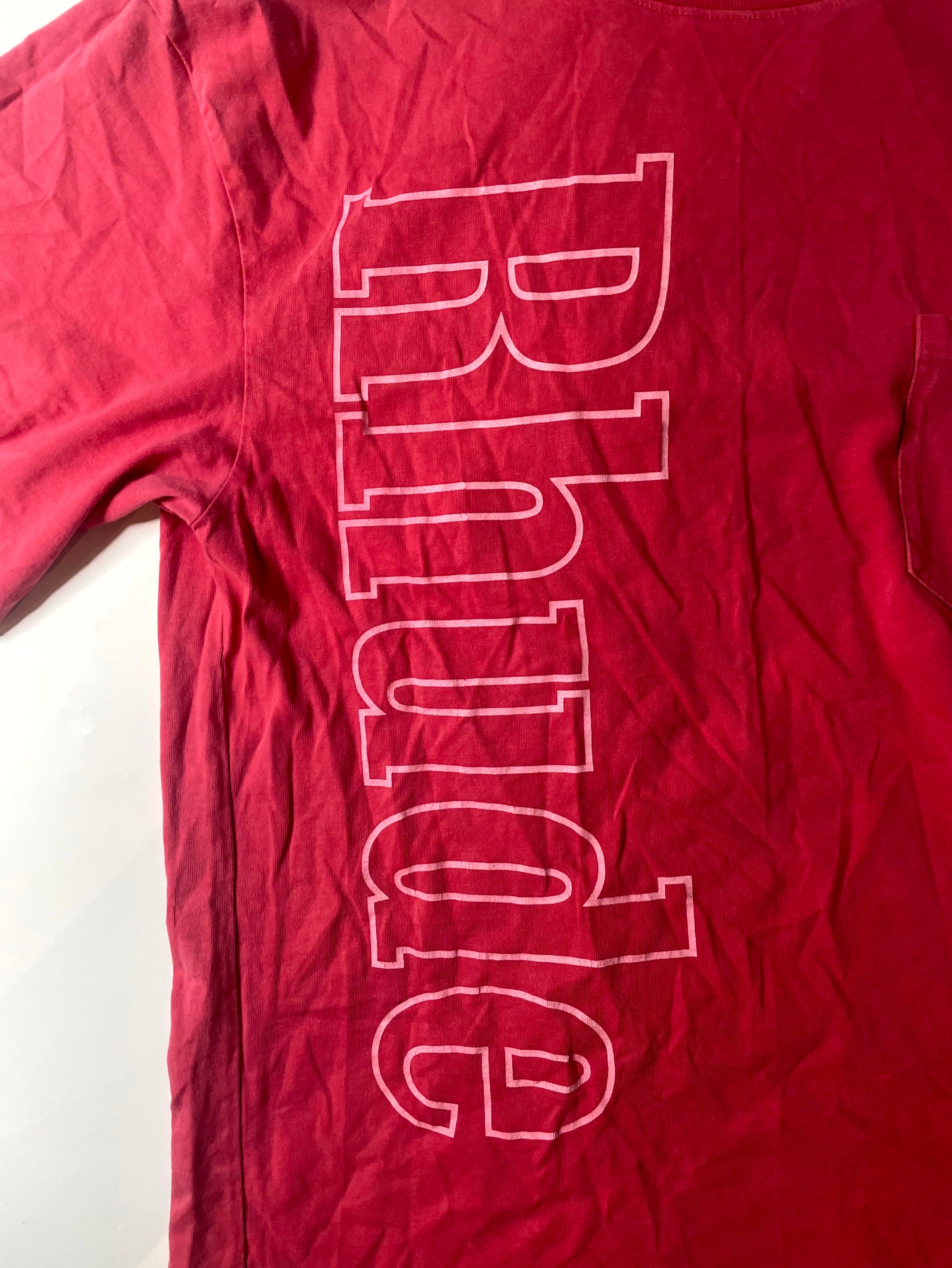 Rhude Side Logo Red & White Tee
