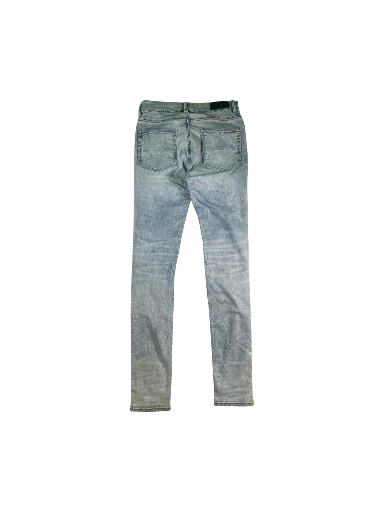 Amiri "Zebra Patch MX1" Light Wash Jeans