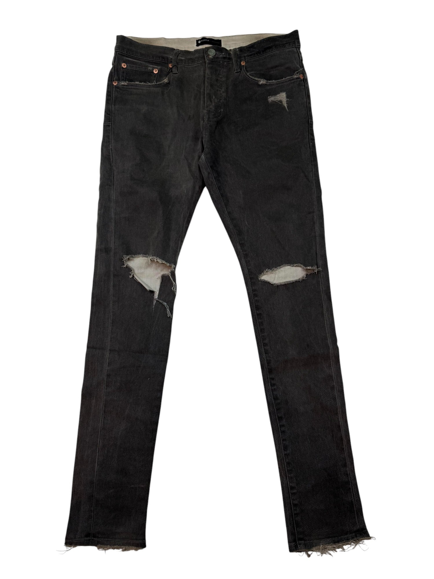 Purple Brand Grey Dirty Wash Jeans