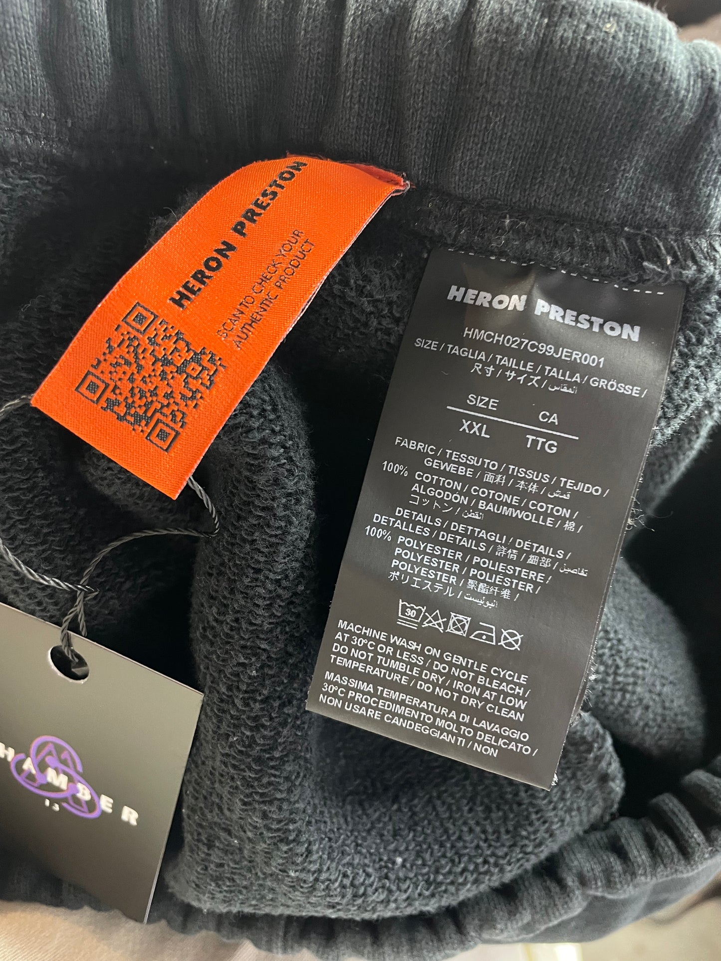 Heron Preston Black & White Sweatpants
