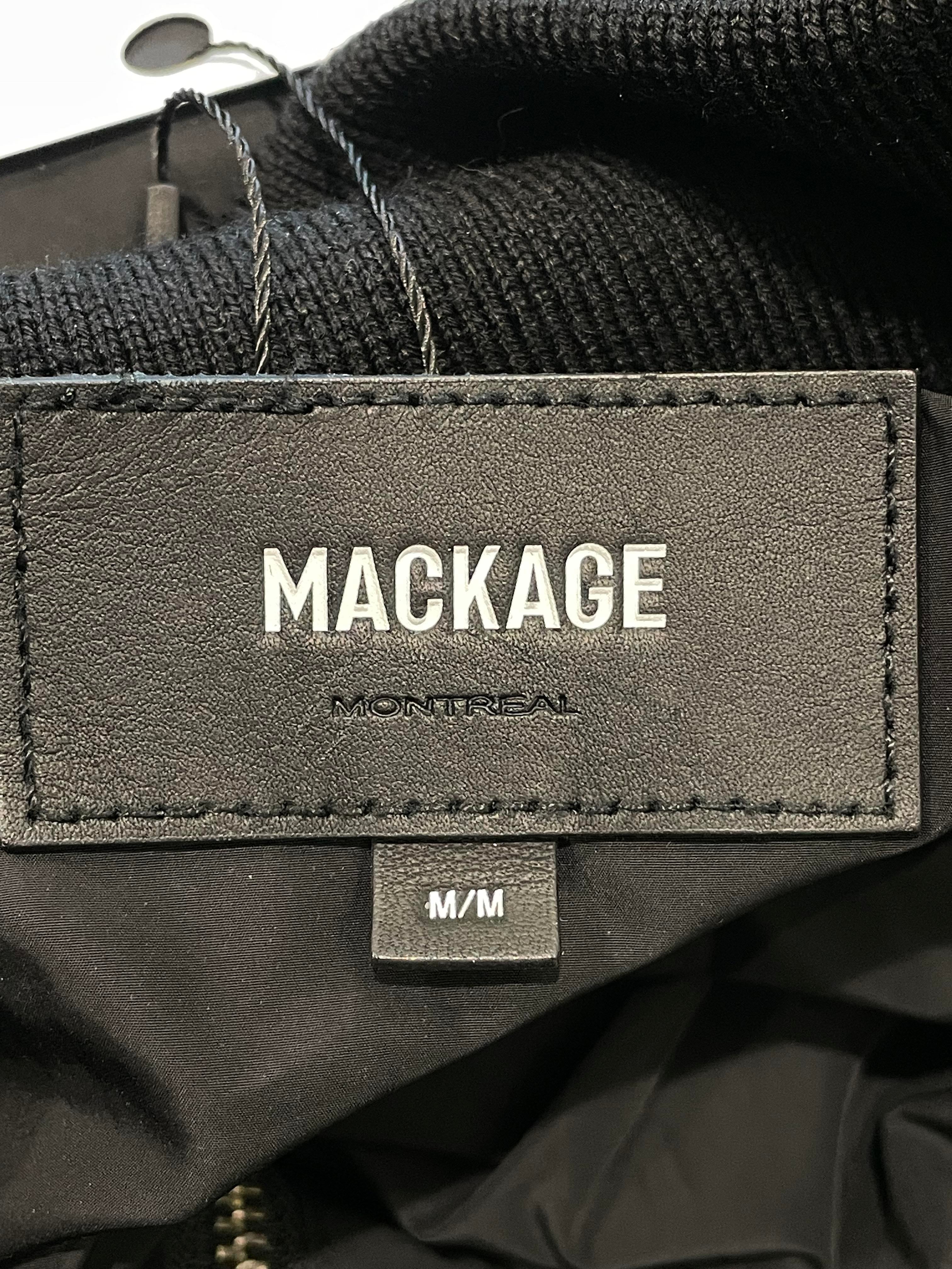 Mackage Black & Grey Fur Parka Jacket
