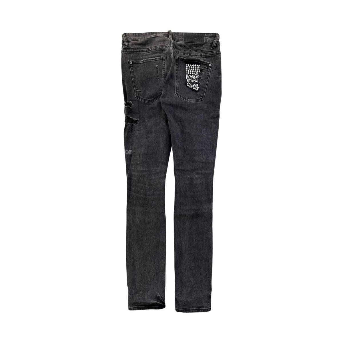 Ksubi Distressed Black Wash Jeans