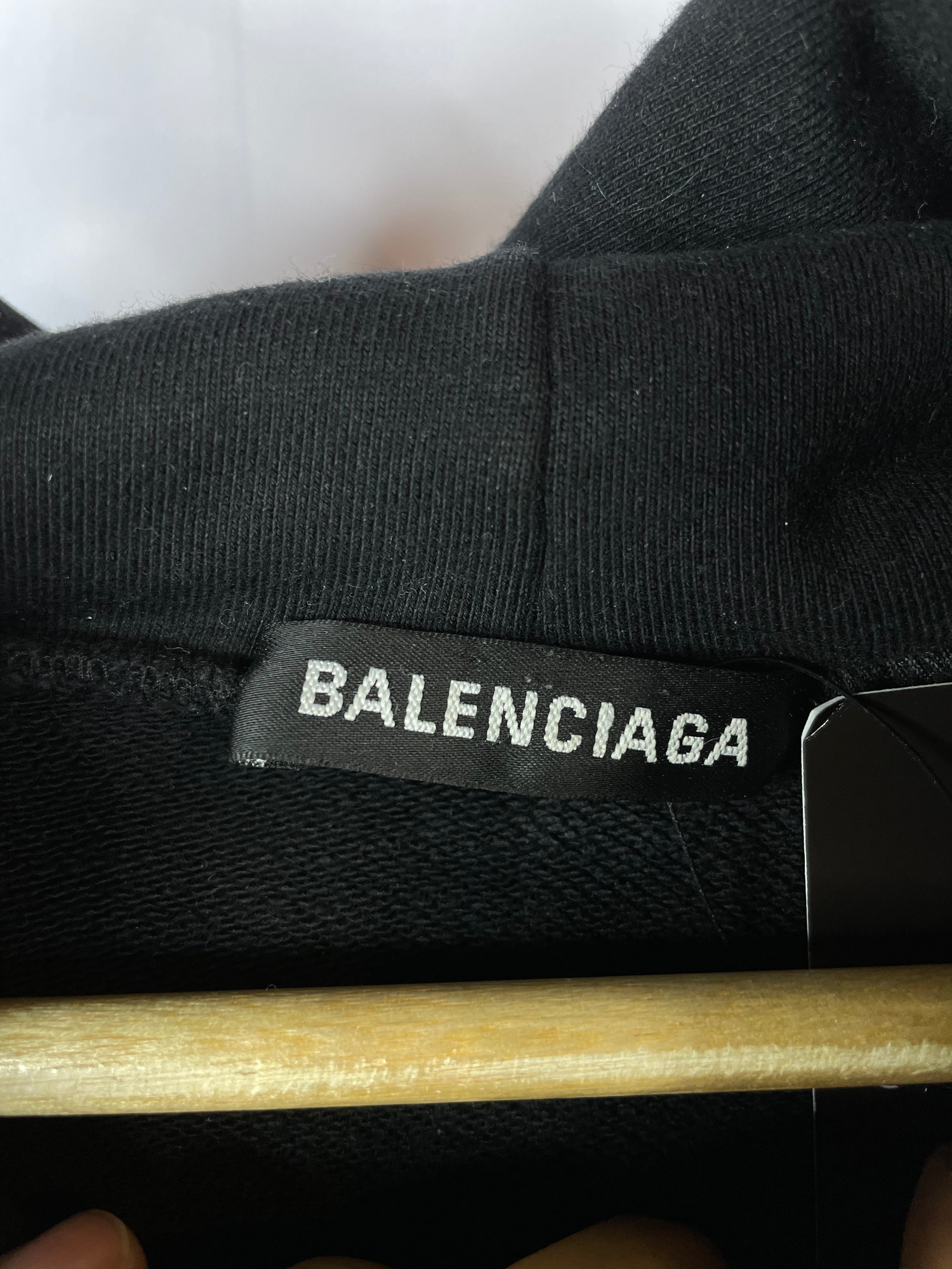 Balenciaga Crew Black Hoodie